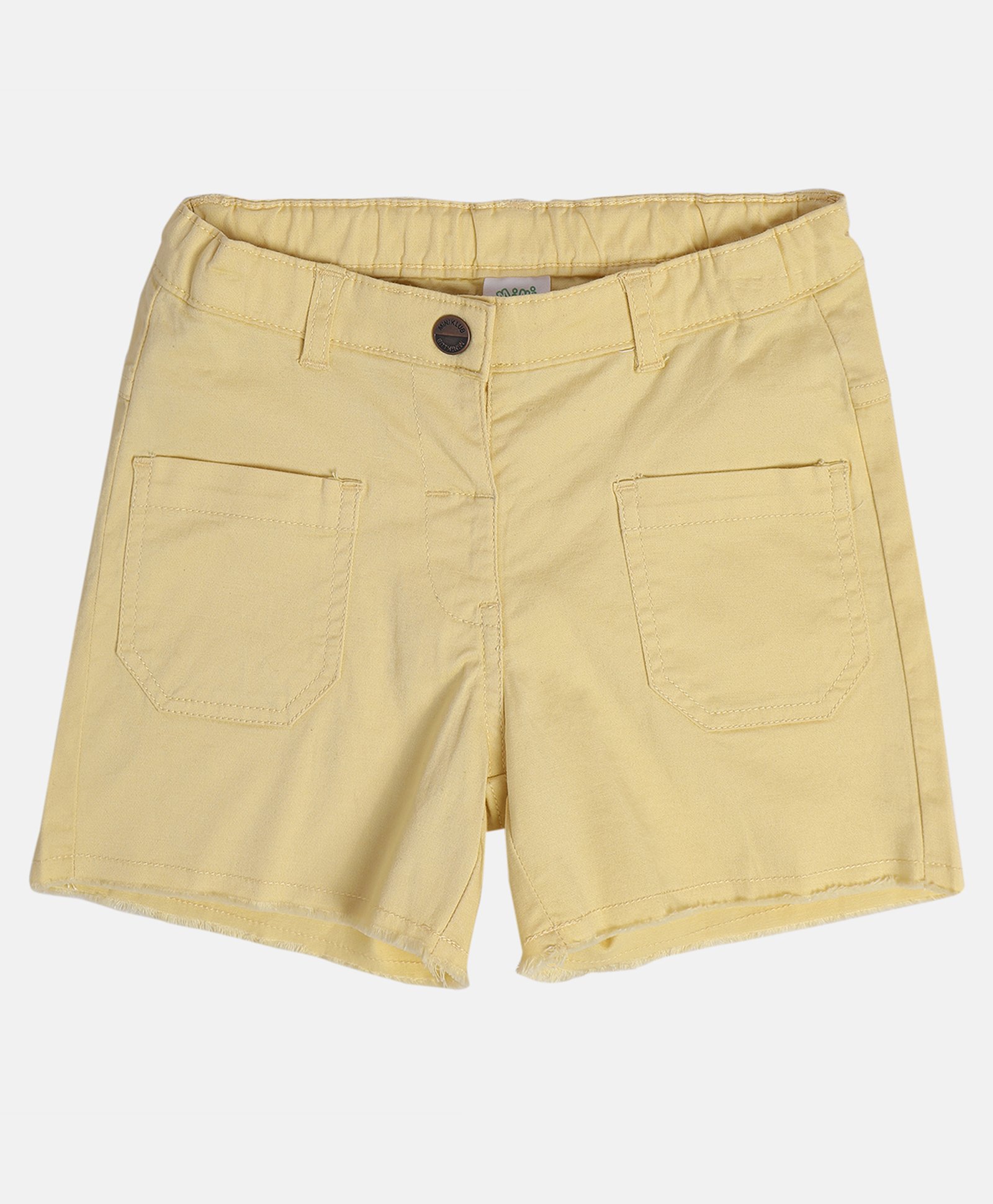 MINI KLUB Cotton Solid Shorts - Yellow-picture-27