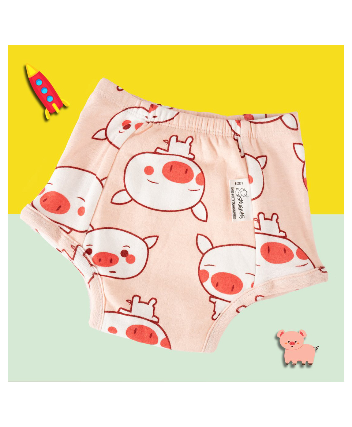 Snugkins Potty Training Padded Underwear for Babies/Kids 100% Cotton (6-7 Years) Pack of 1-picture-28