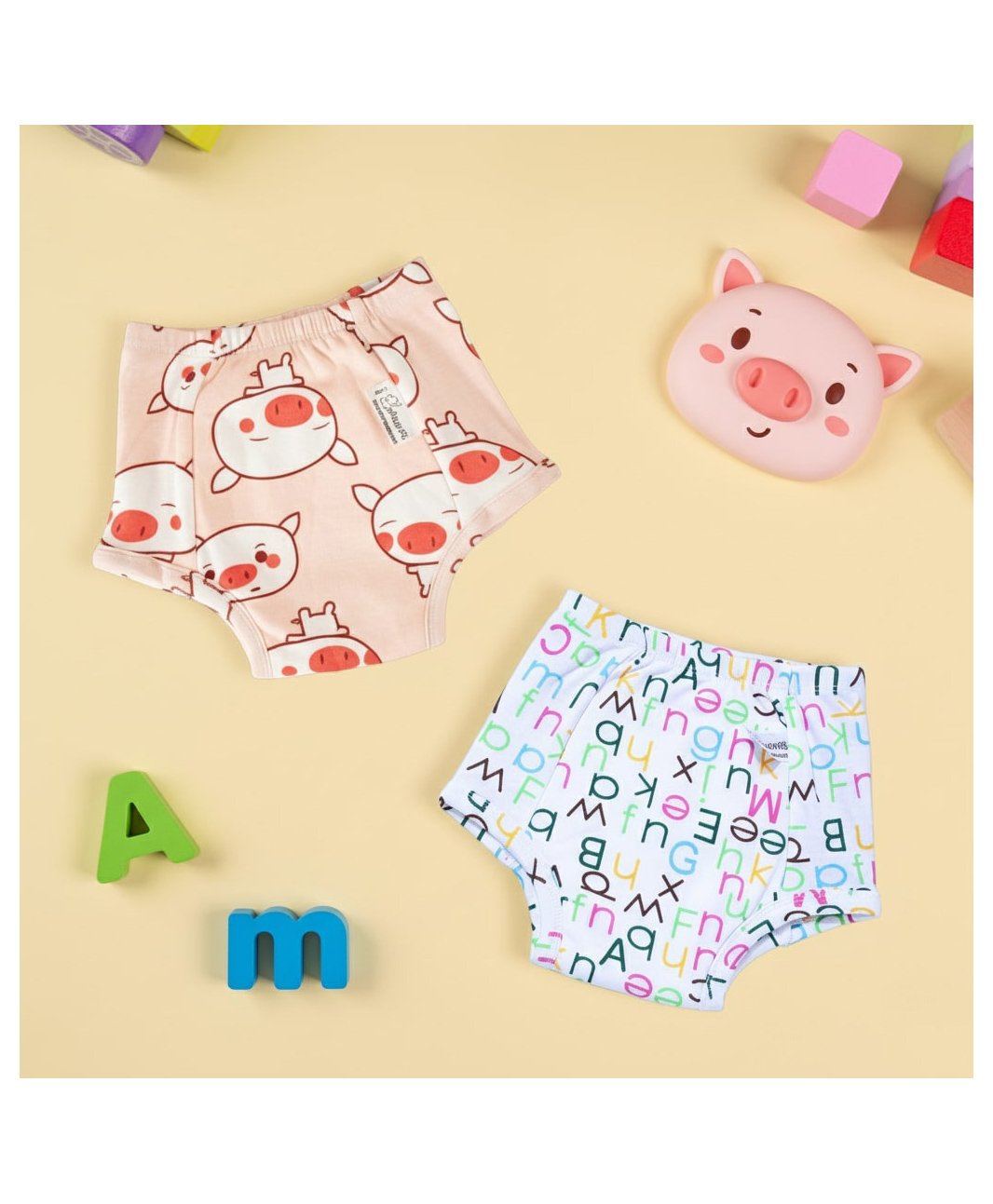 Snugkins Potty Training Padded Underwear for Babies/Kids 100% Cotton (7-8 Years) Pack of 2-picture-12