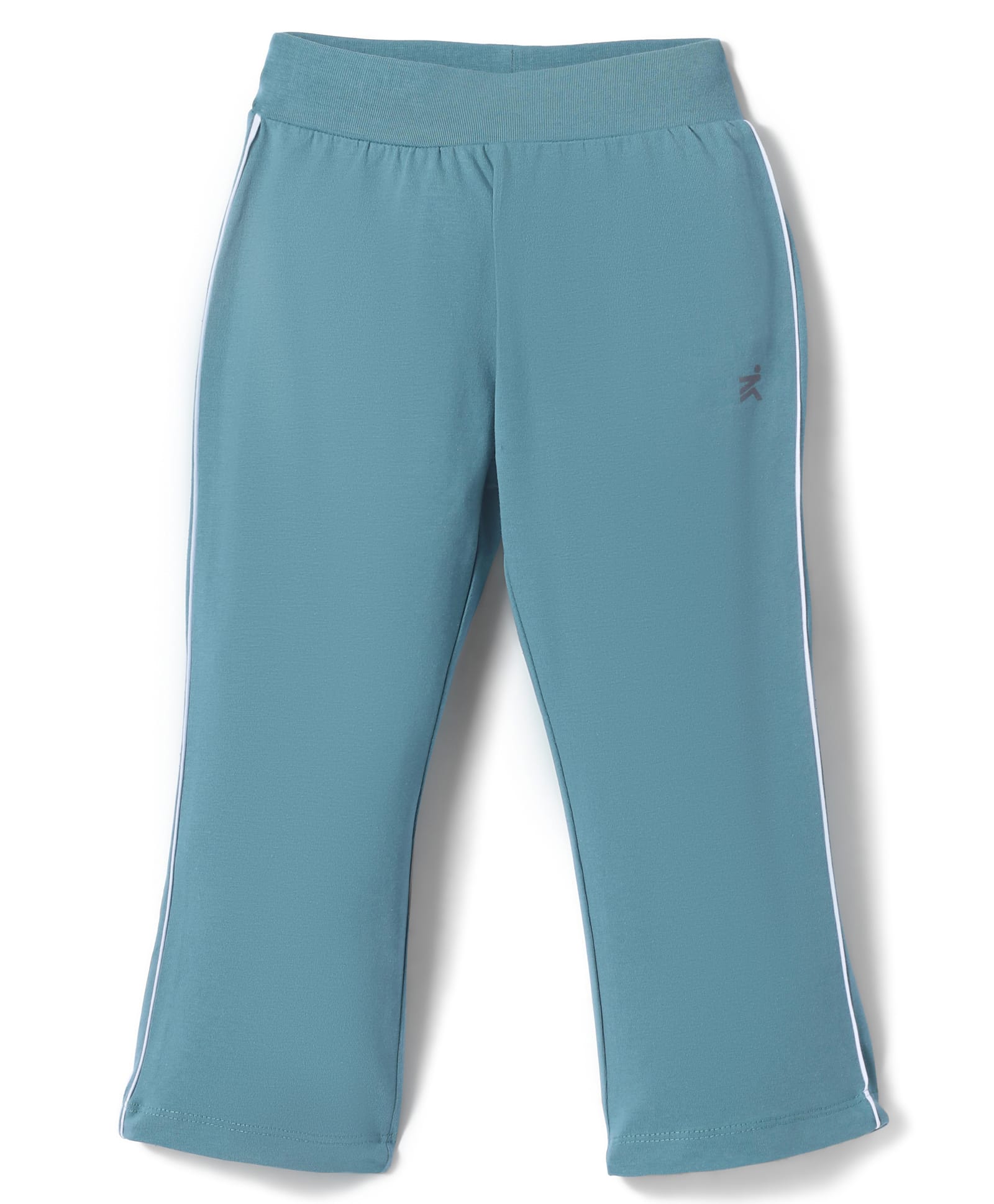 Doreme Single Jersey Knit Full Length Track Pant with Tape Detailing - Teal Blue-picture-19