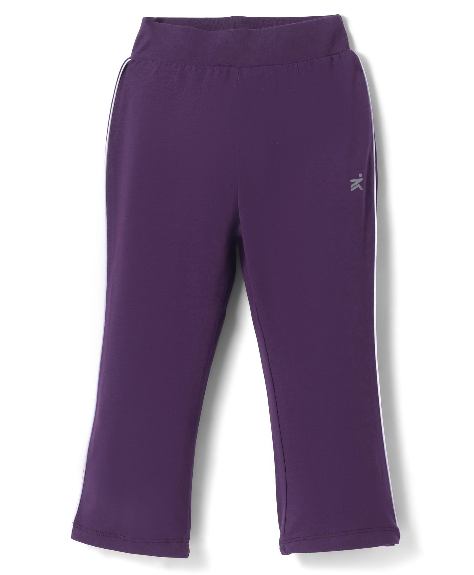 Doreme Single Jersey Knit Full Length Track Pant with Tape Detailing - Plum-image-29