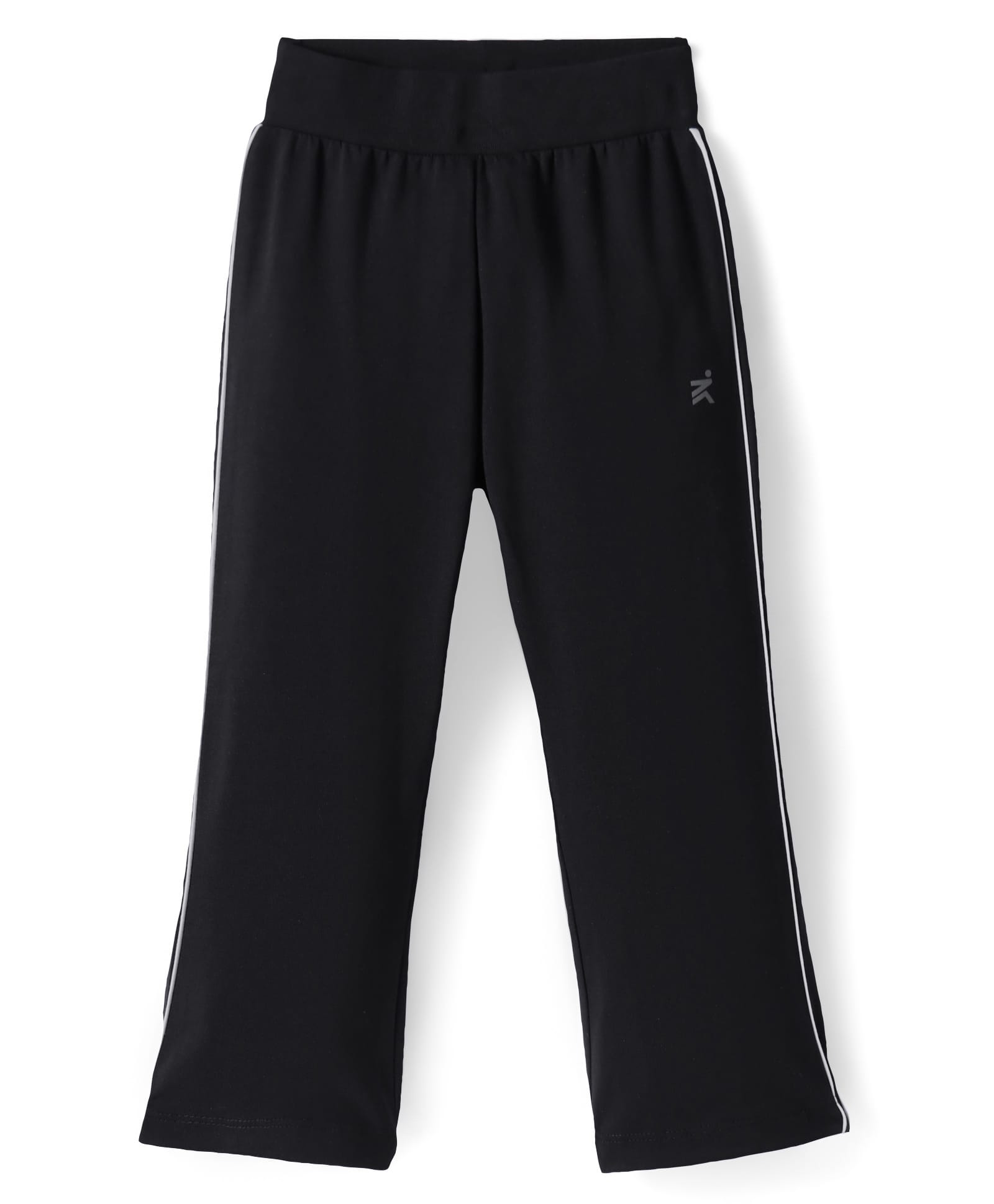 Doreme Single Jersey Knit Full Length Track Pant with Tape Detailing - Black-picture-25