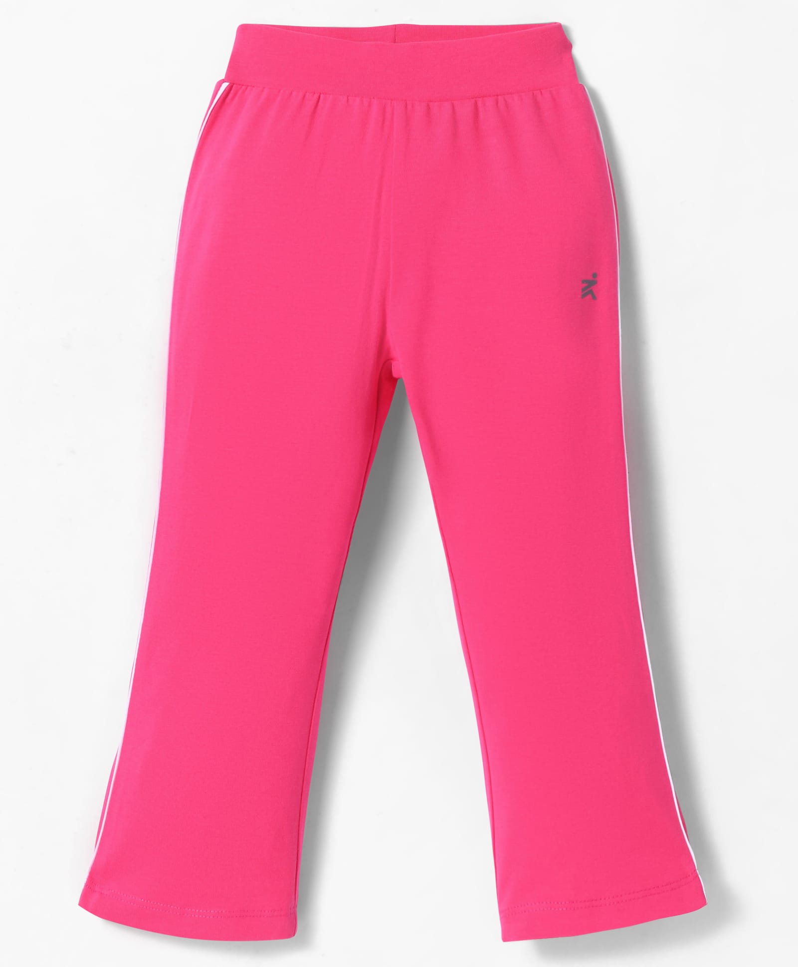 Doreme Single Jersey Knit Full Length Track Pant with Tape Detailing - Dark Pink-image-13