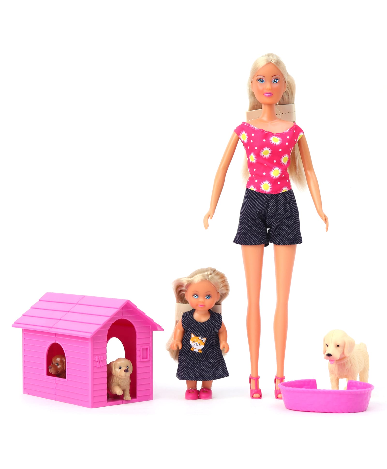 Steffi Love & Evi Love Doll Set With Happy Animal Pink - Height 32 cm-picture-11
