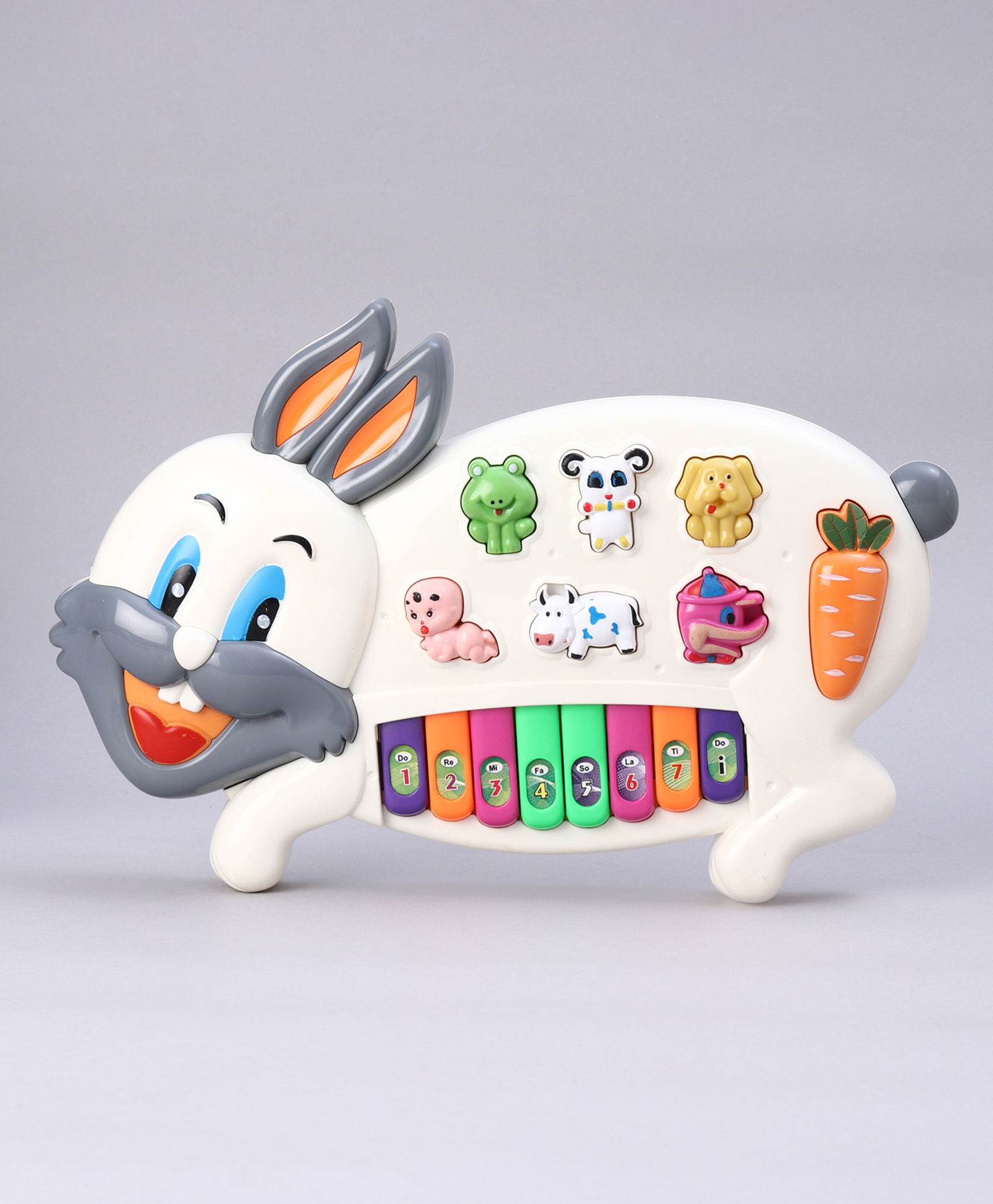 KIDS FUN Toys Rabbit Shaped Musical Piano - Orange-image-30