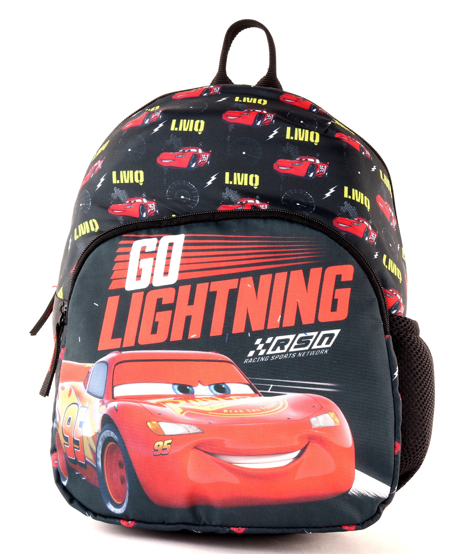 Disney Cars Printed School Backpack Black - Height 12 Inches-image-40