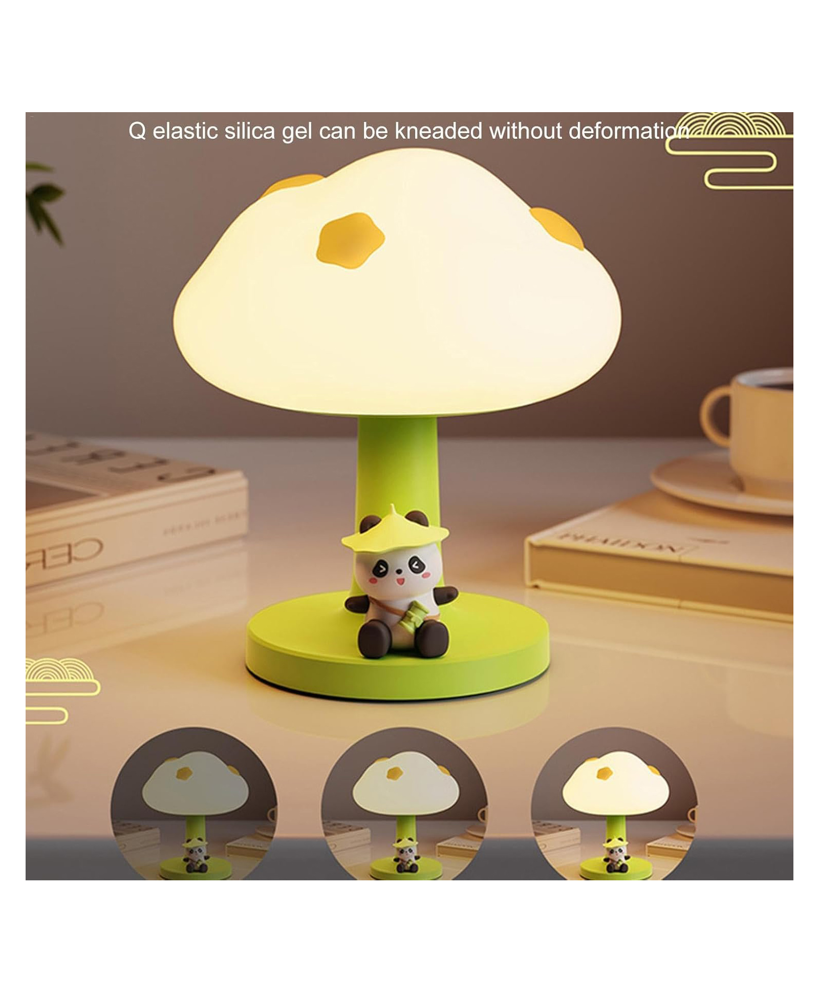 SANJARY Silicone Lamp, Decorative, Night Light for Children Cute Rechargeable Led Silicone Lamp Touch Sensor Dimmable color design may vary-image-49