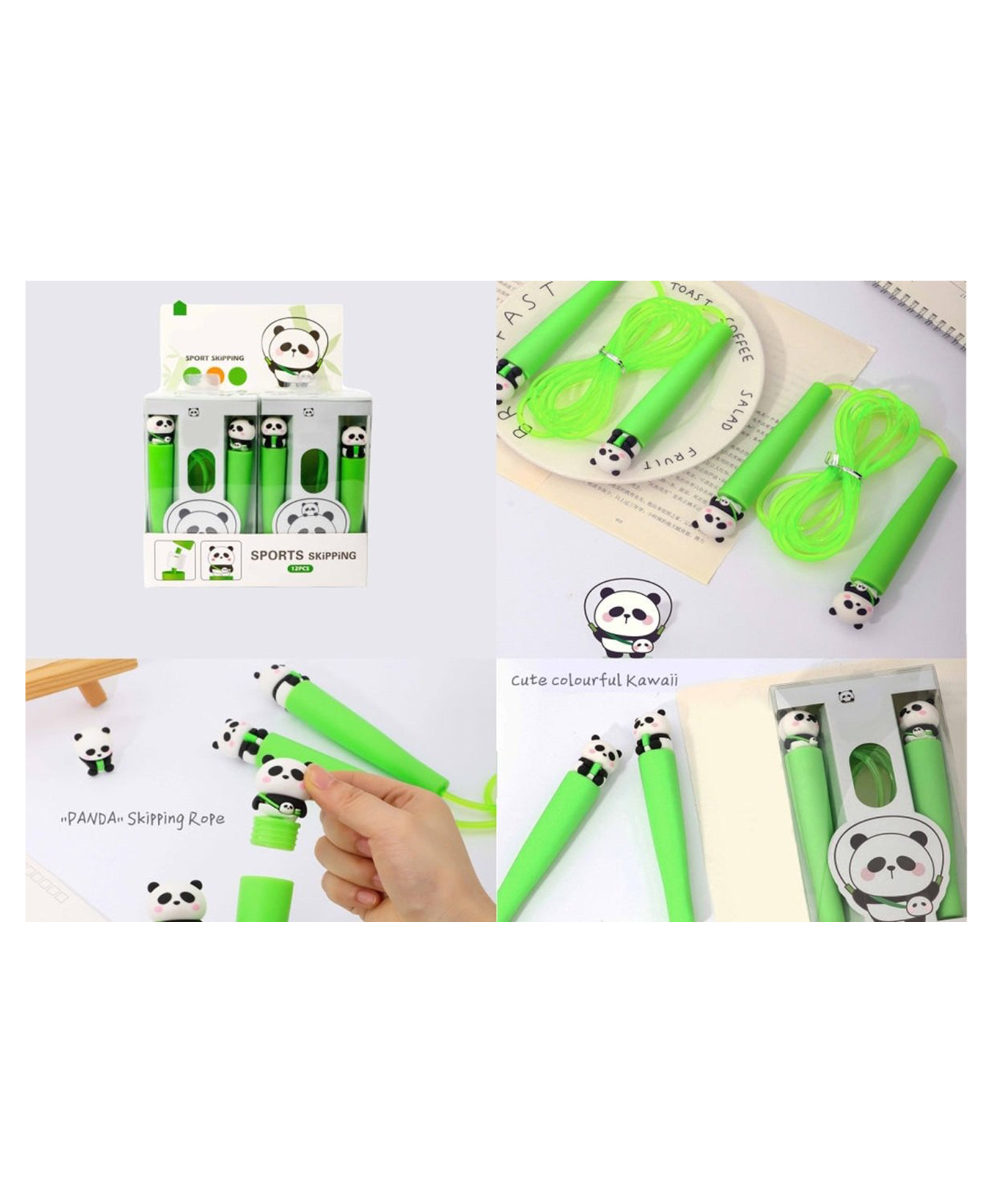 SANJARY Adorable Panda Sports Skipping Rope for kids colordesign may vary-picture-25