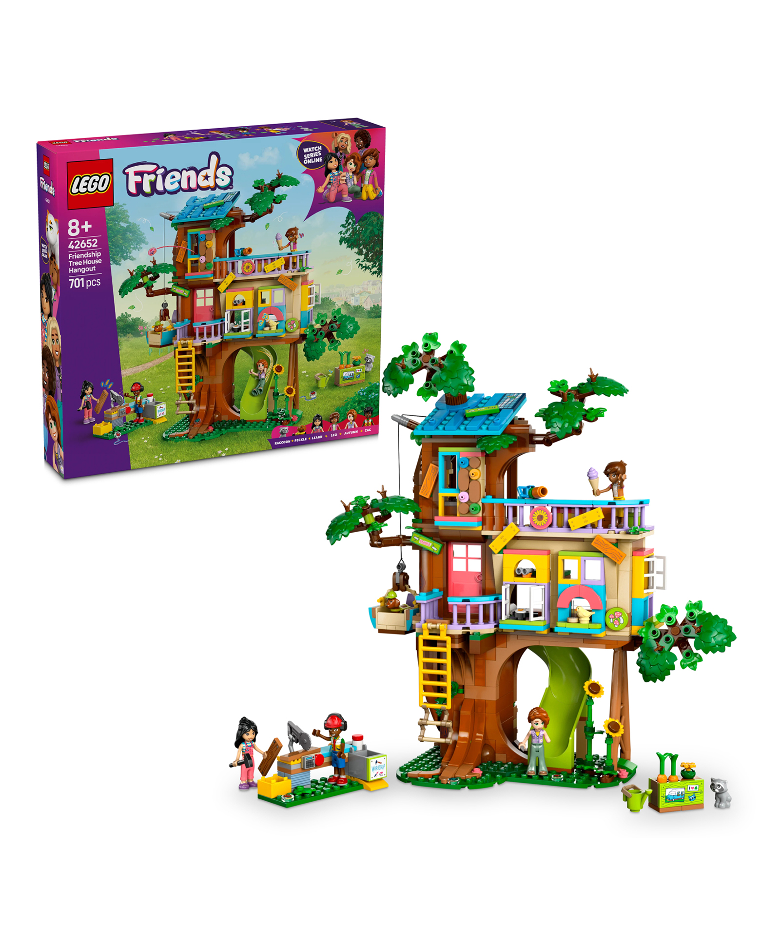 LEGO Friends Friendship Tree House Hangout Building Kit for Pretend Play 701 Pieces - 42652-picture-20