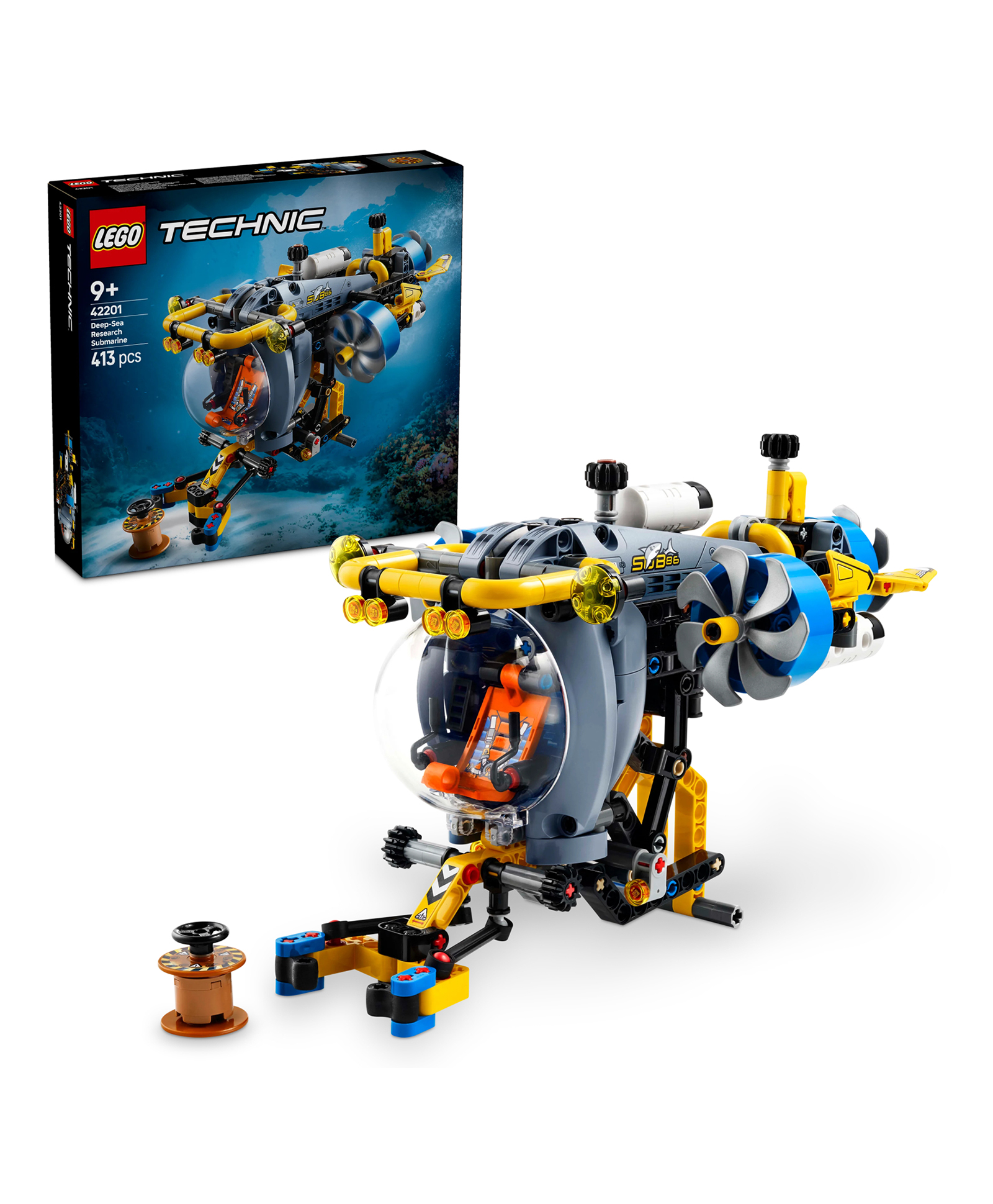 LEGO Technic Deep-Sea Research Submarine Toy Set 413 Pieces - 42201-image-45