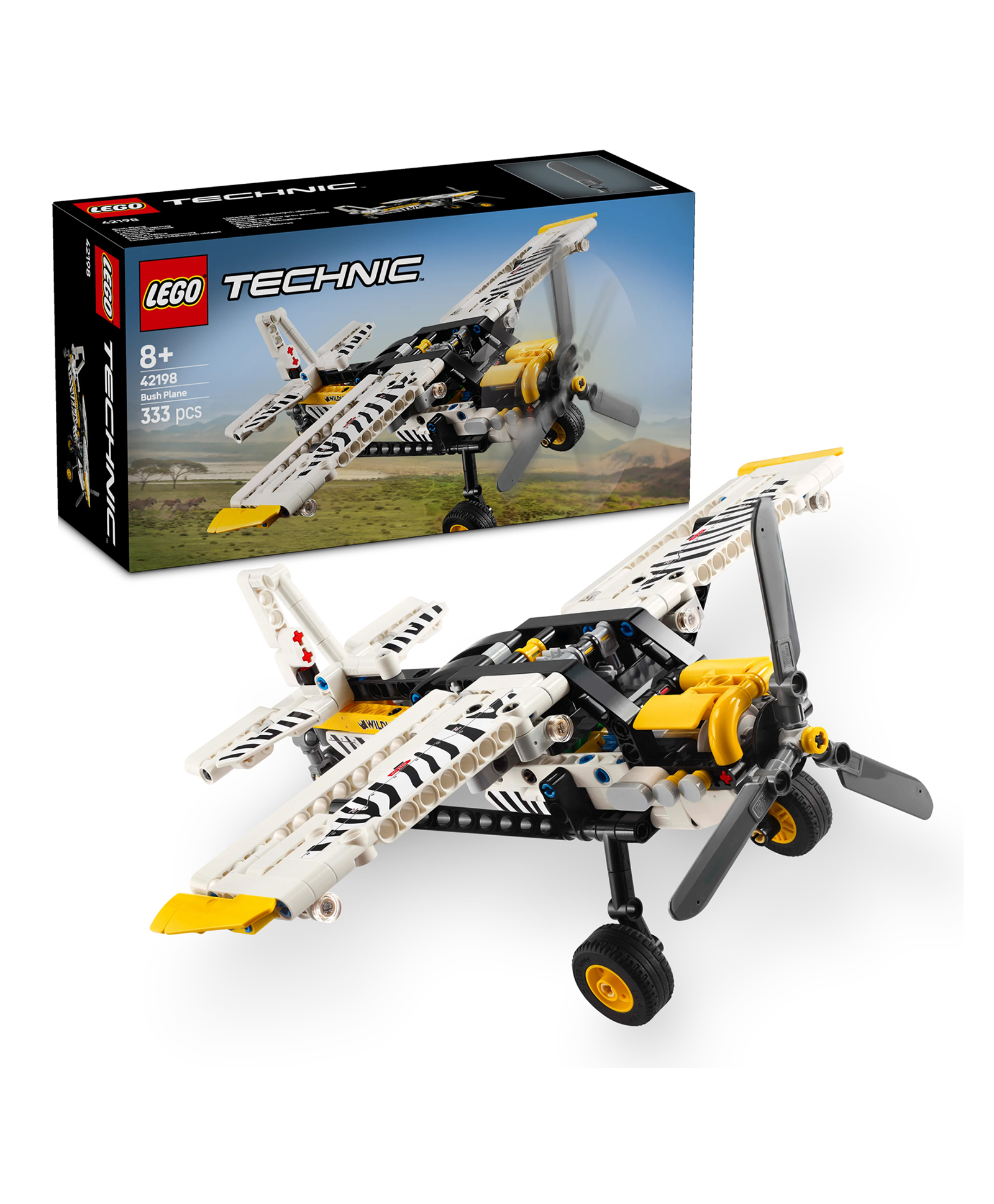 LEGO Technic Bush Plane Aircraft Toy Vehicle Gift Set 333 Pieces - 42198-image-24