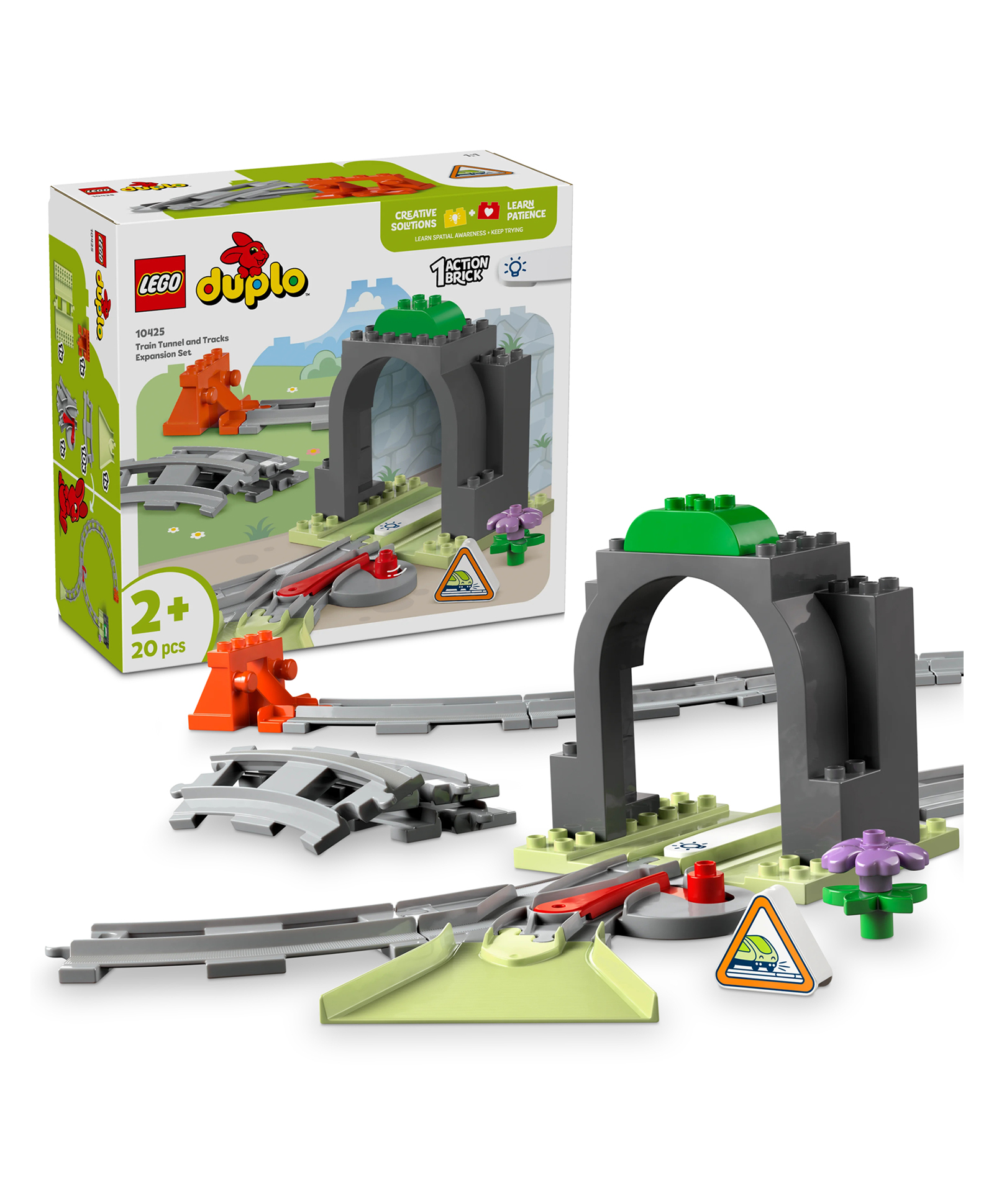 LEGO DUPLO Town Train Tunnel and Tracks Expansion Set 20 Pieces - 10425-image-30