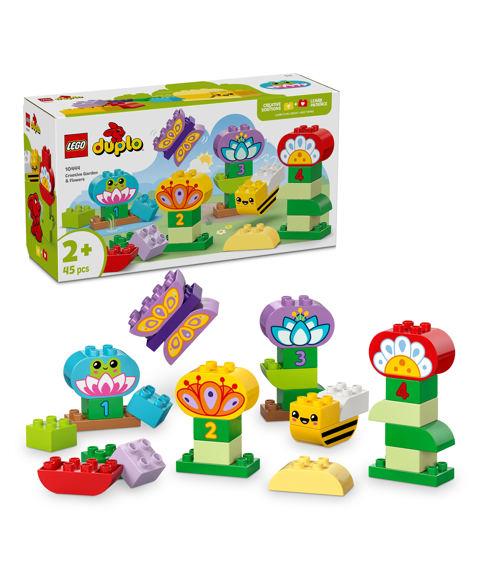 LEGO DUPLO Town Creative Garden & Flowers Color-Sorting Stacking Toy 45 Pieces - 10444-picture-21