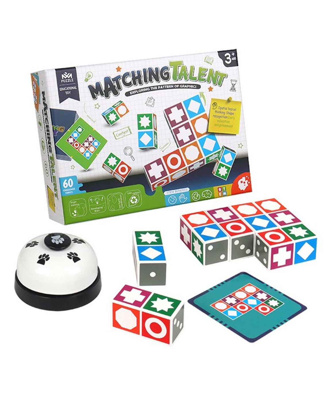 Wudly Matching Talent Logical Pattern Recognition Game for Kids-image-12