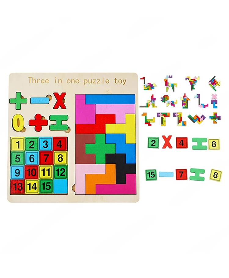 Wudly Three in One Number with sign Four Model in One Puzzle-picture-26