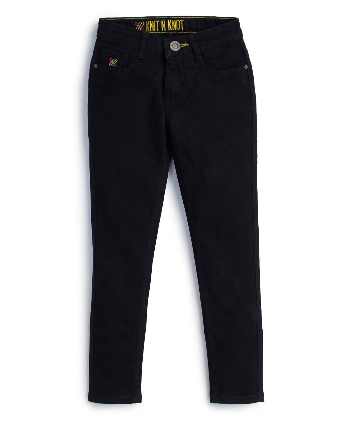 Knit N Knot Denim Solid Jeans - Black-image-27