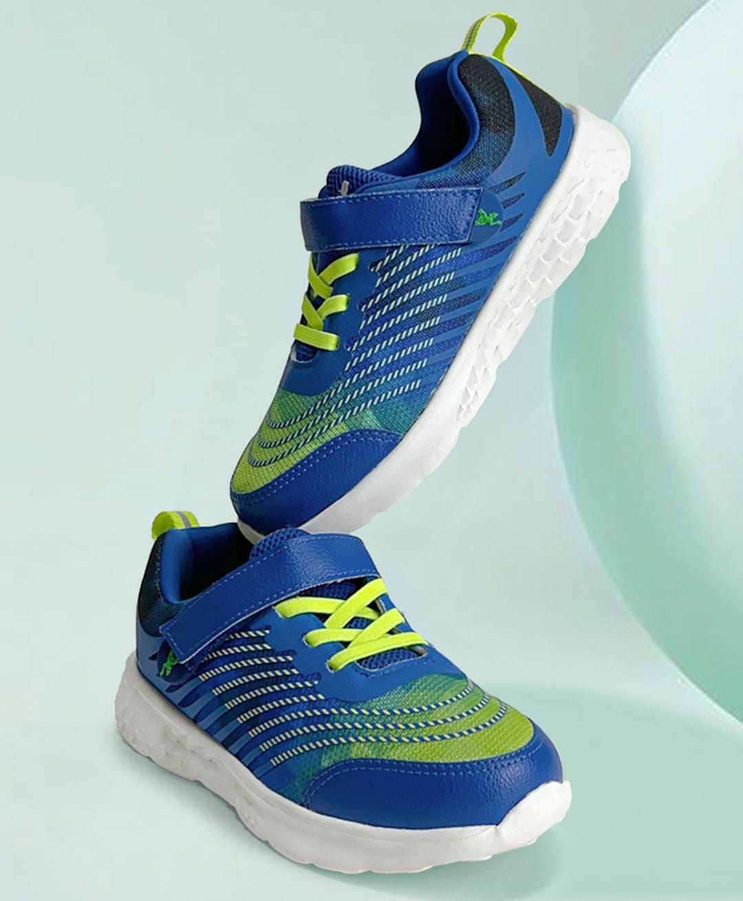 Hopits Striped Velcro Closure Shoes - Navy Blue-image-48
