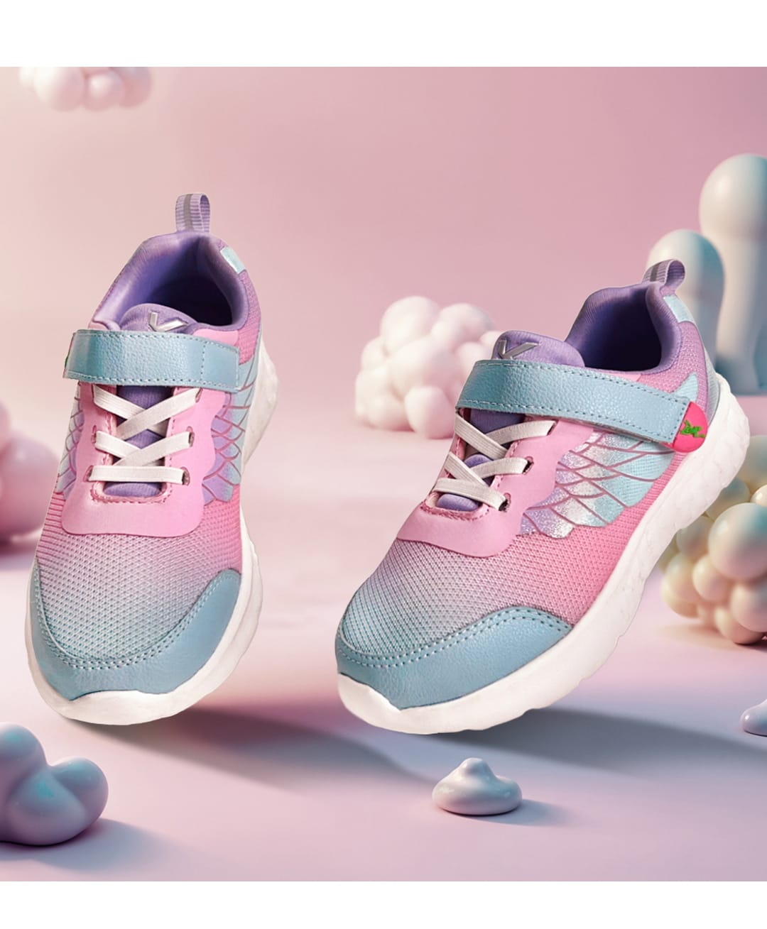 Hopits Ombre Sneakers With Velcro Closure - Sky Blue-image-23