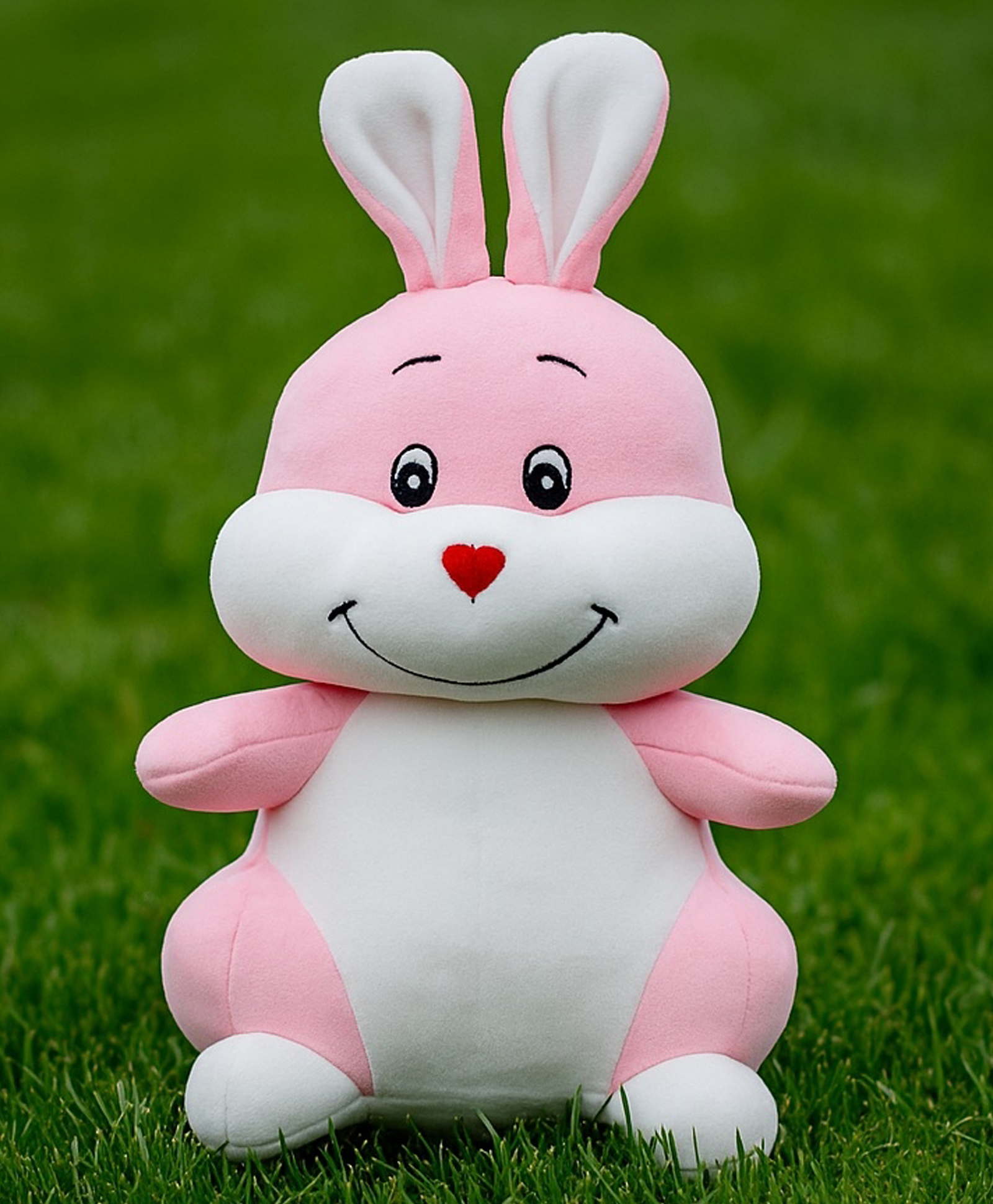 Goldenuhub Toys Plush Bunny Soft Toy, Pink and White, Long Ears, Sitting Position - Height 45 cm-image-7