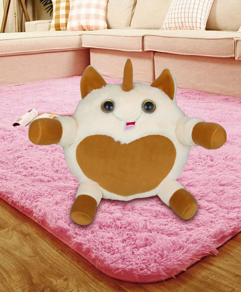 GoldenHub Plush Unicorn Cushion Pillow Soft Toy, Butter - Height 30 cm-image-26