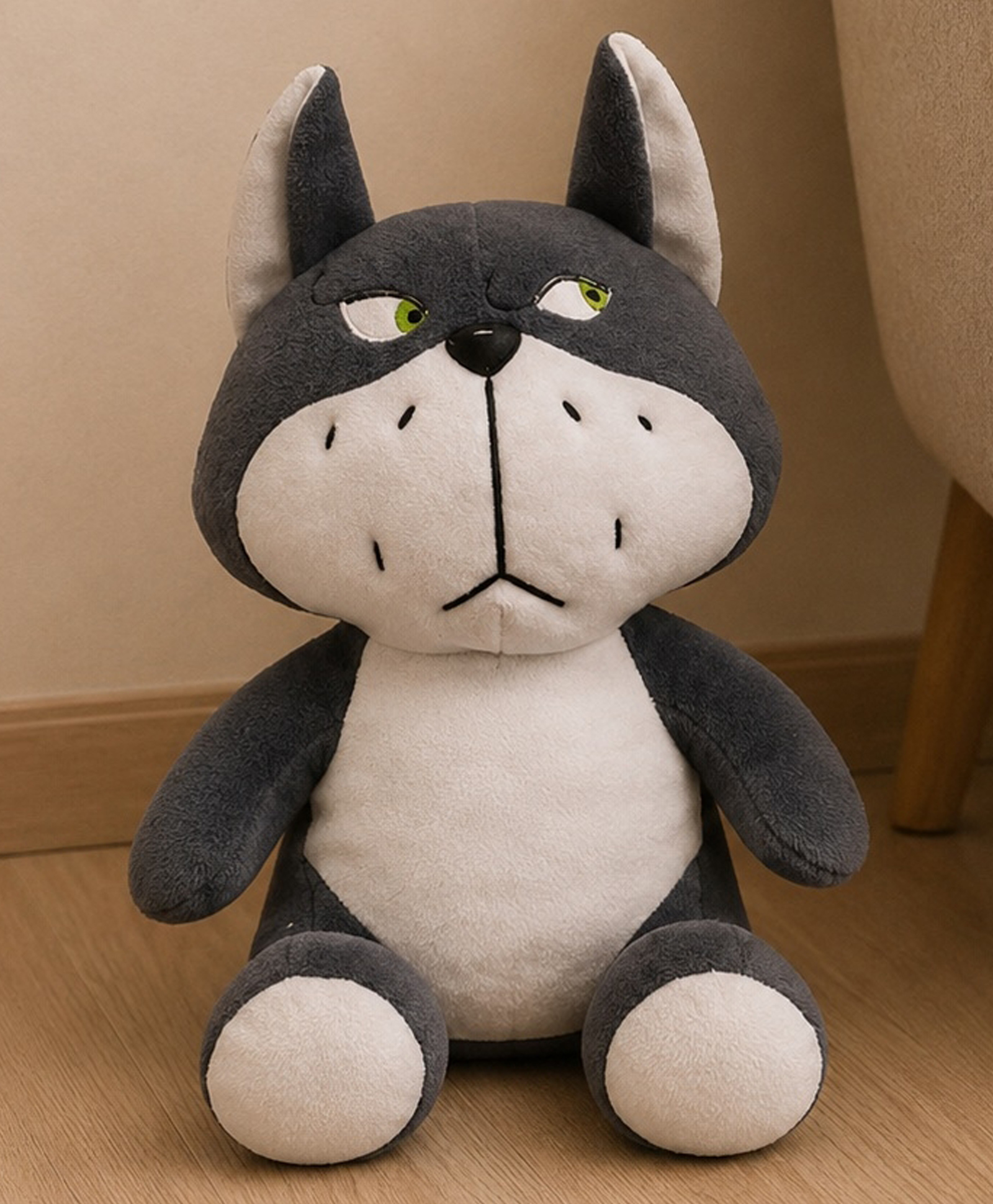 GoldenHub Sitting Cat Grey - Height 25 cm-image-25