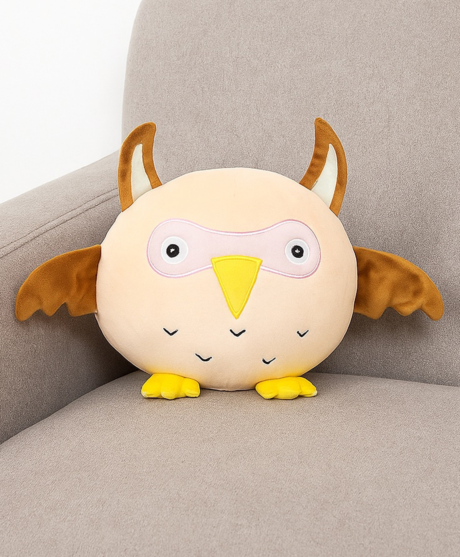 GoldenHub Zurru Owl Face Cushion Height 30 cm-picture-21