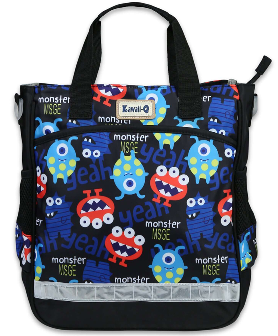 Sanjary cute monster Print Multi-Purpose Hand Bag, with Handle Strap, Water-Proof Reusable Bag color design may vary-picture-4
