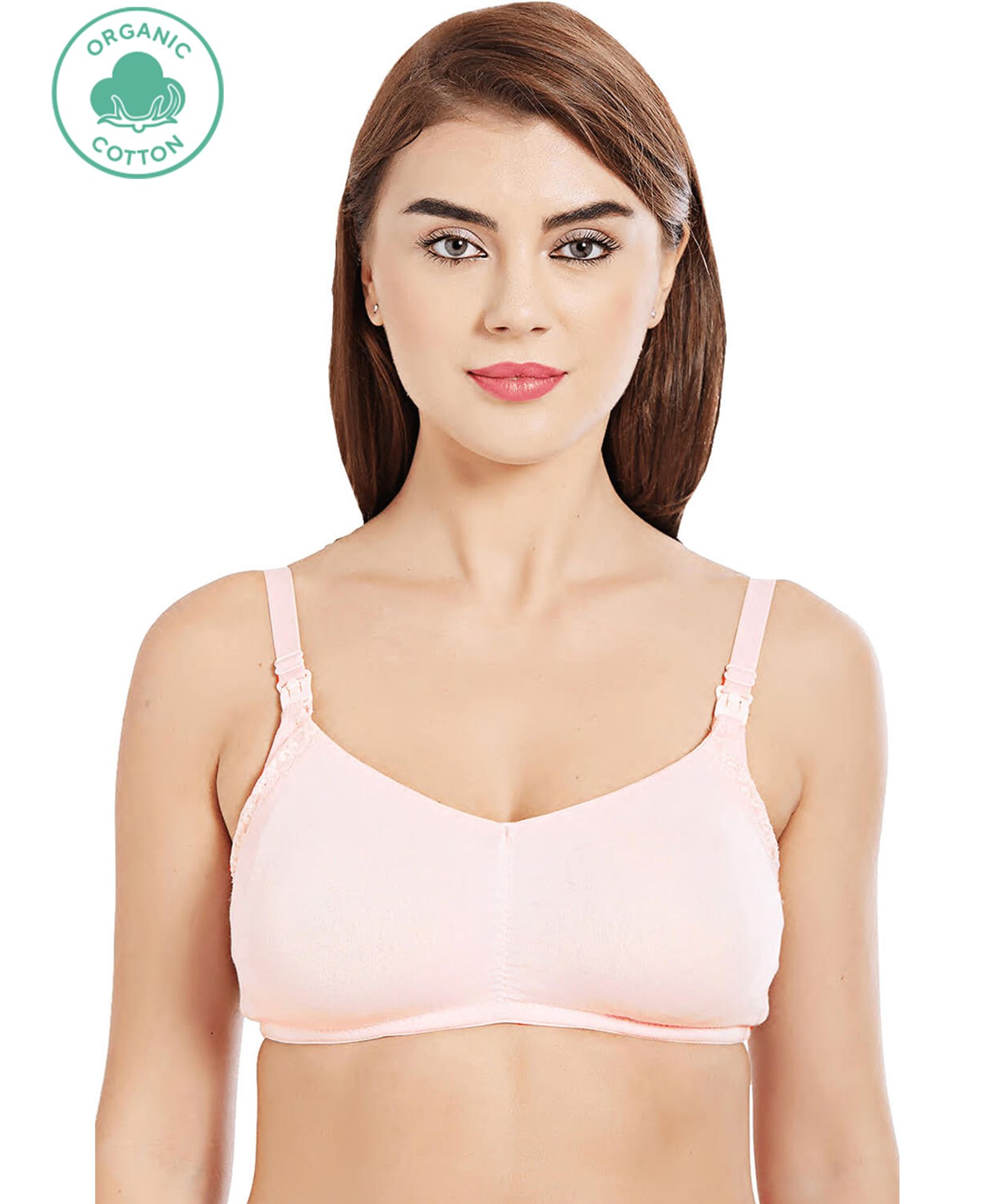 Inner Sense Organic Antimicrobial Soft Feeding Bra With Removable Pads - Pink-picture-17