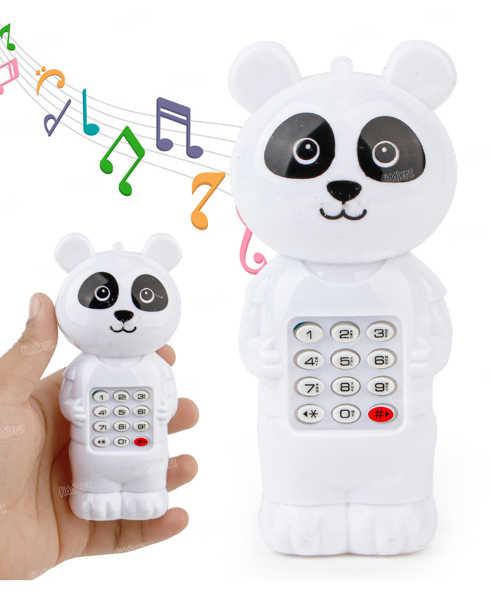 Fiddlerz Panda Musical Phone Toy for Kids Interactive Educational Play with Sound and Fun Buttons-image-34
