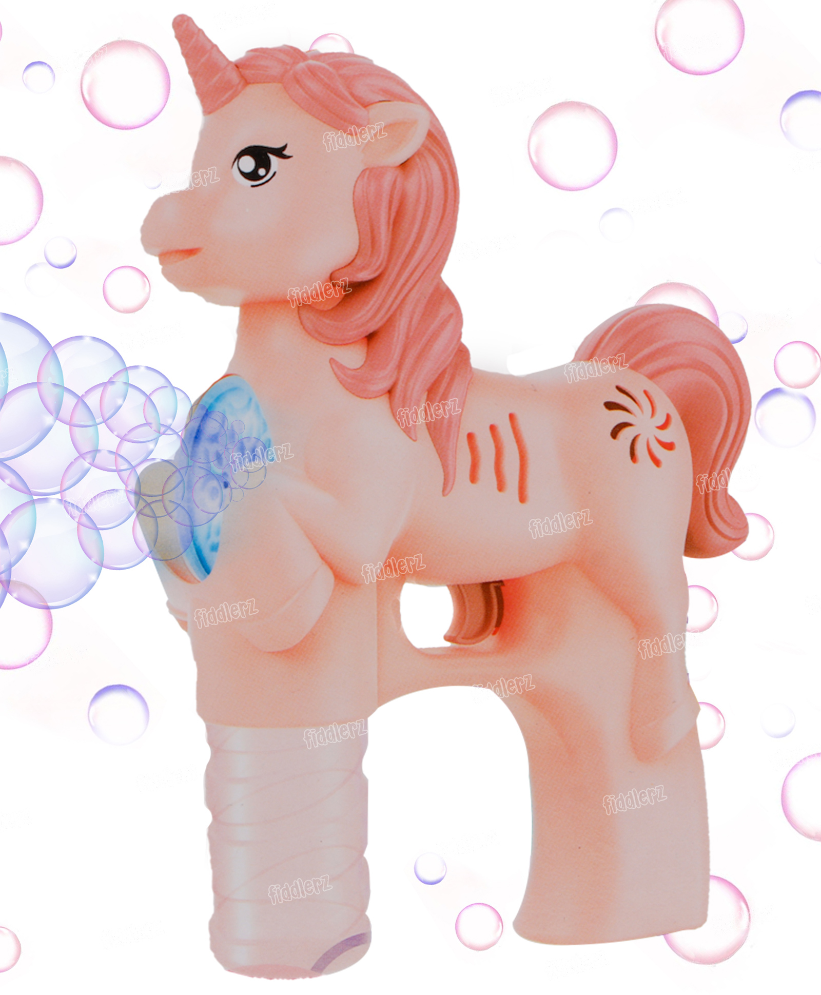 Fiddlerz Unicorn Bubble Gun for Kids Leak-Proof Bubble Machine Automatic 10 Holes Bubble Blower with Led Light Bubble Maker for Girls Boys(Pink)-picture-22