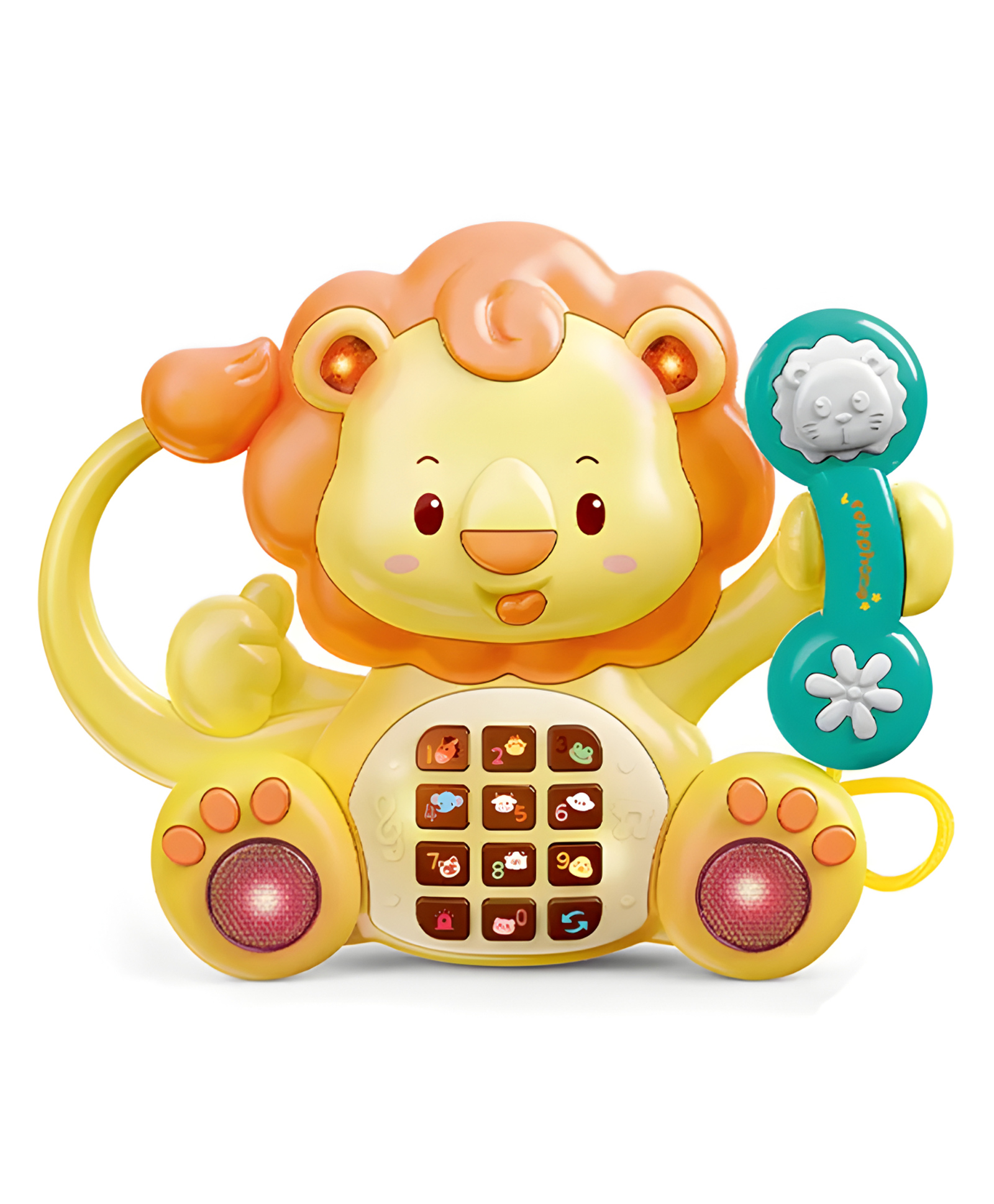 NEGOCIO Educational Musical Lion Toy Phone for kids,Boys & Girls, Early Learning Fun & Safe Baby Role-Play Toy- PACK OF 1- COLOR MAY VARY-image-41