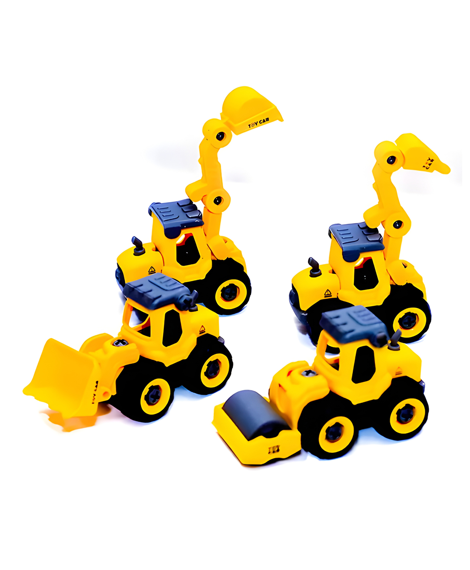 NEGOCIO JCB Pouch - Construction Vehicle | Set with 4 DIY Take Apart Toys | 1 Screwdriver Tool | for Boys and Toddlers- PACK OF 1- COLOR MAY VARY-picture-23