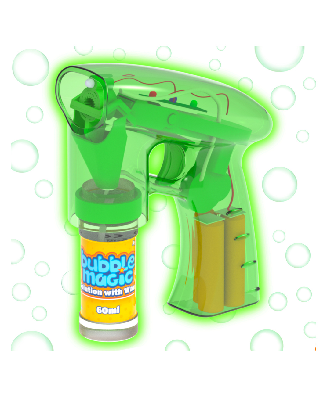 Bubble Magic Light Up Electronic Bubble Blaster - Green-picture-22