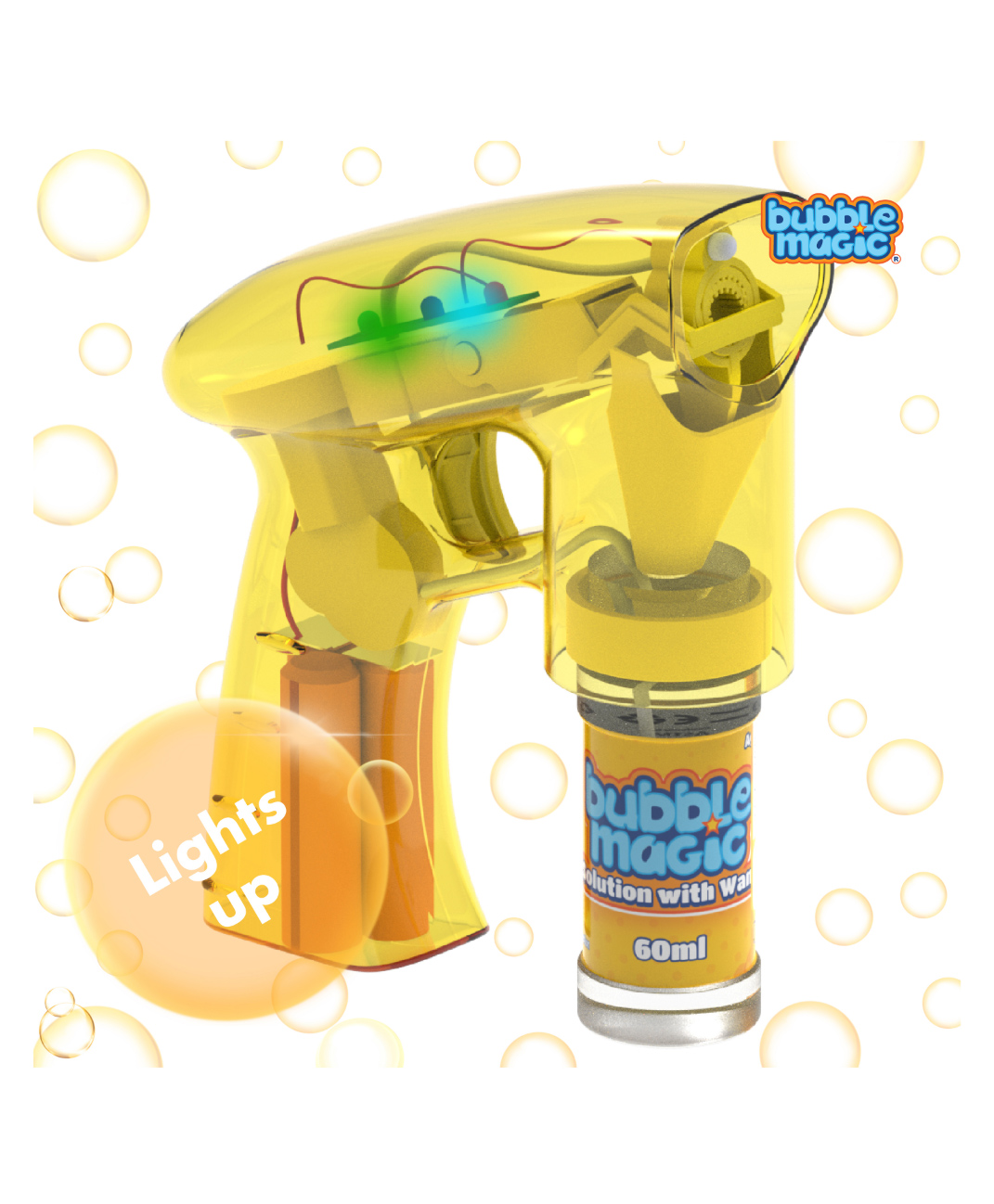 Bubble Magic Light Up Electronic Bubble Blaster - Yellow-picture-12