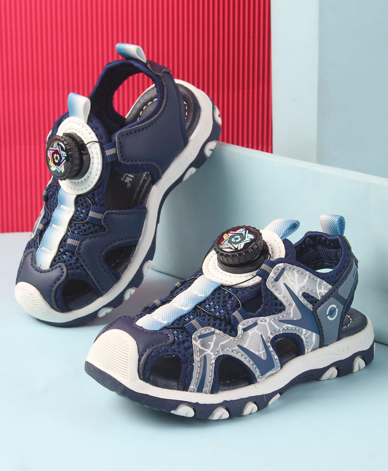 Cute Walk by Babyhug Slip On Sandals - Navy Blue-picture-18