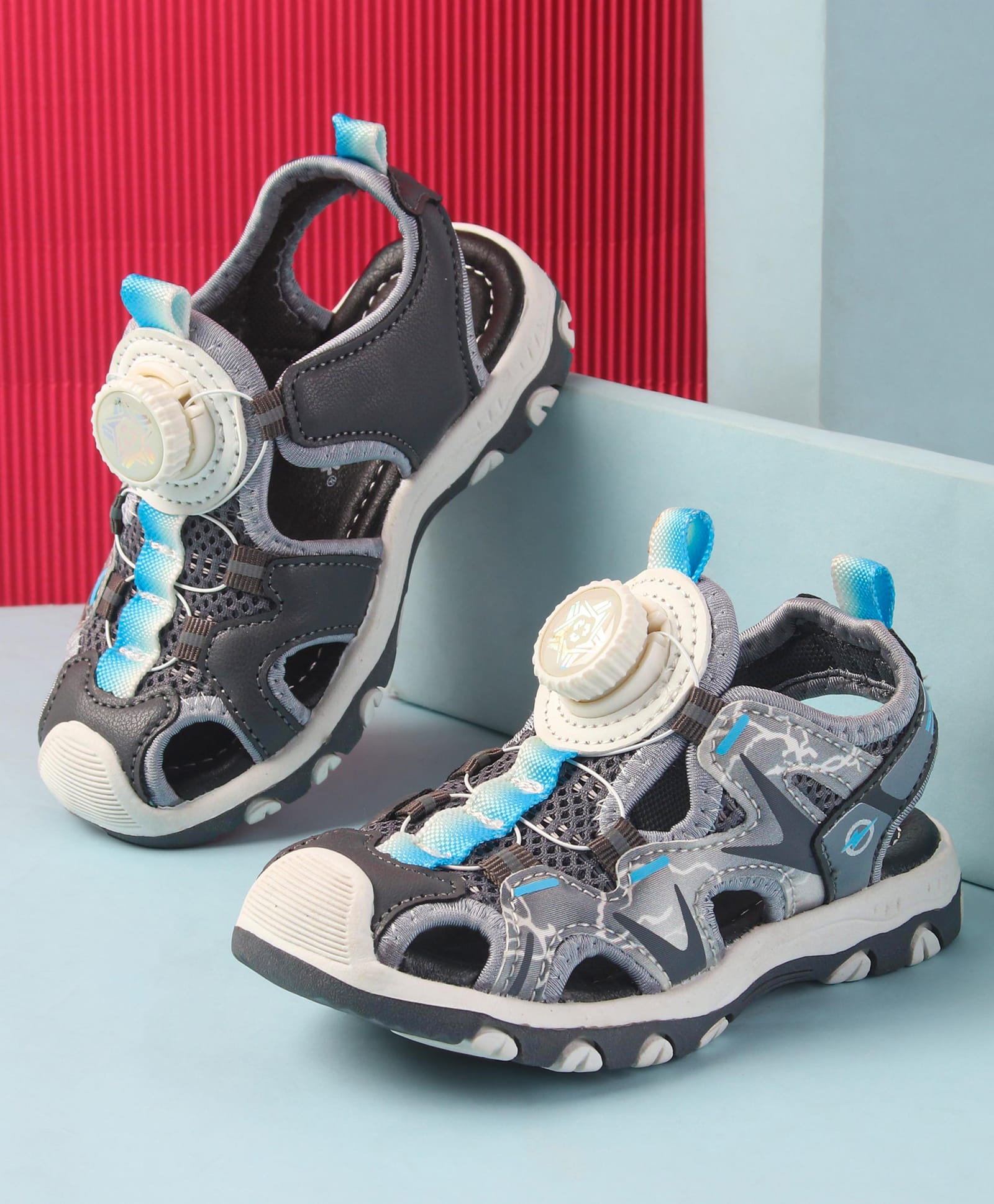 Cute Walk by Babyhug Slip On Sandals - Grey