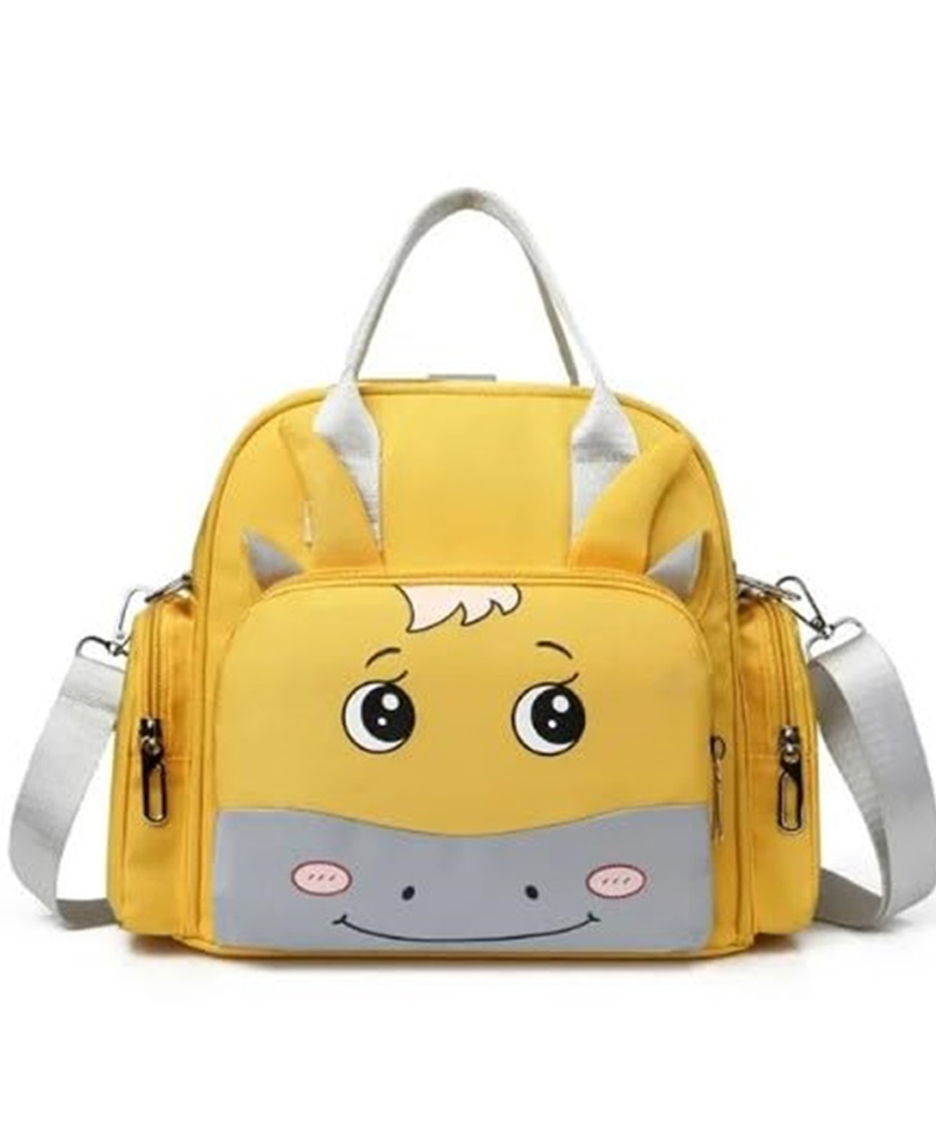 Winnies Diaper Backpack Cum Tote Bag Maternity Bag-Yellow-image-24