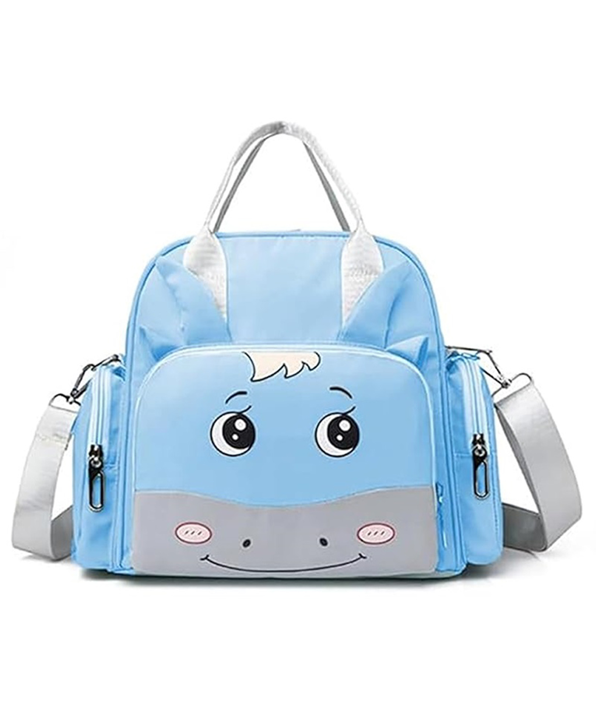 Winnies Diaper Backpack Cum Tote Bag Maternity Bag-Blue-image-18