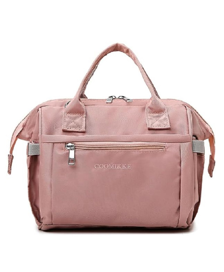 Winnies Diaper Backpack Cum Tote Bag Maternity Bag Cute & Stylish Mother Bag- Baby Pink-image-44