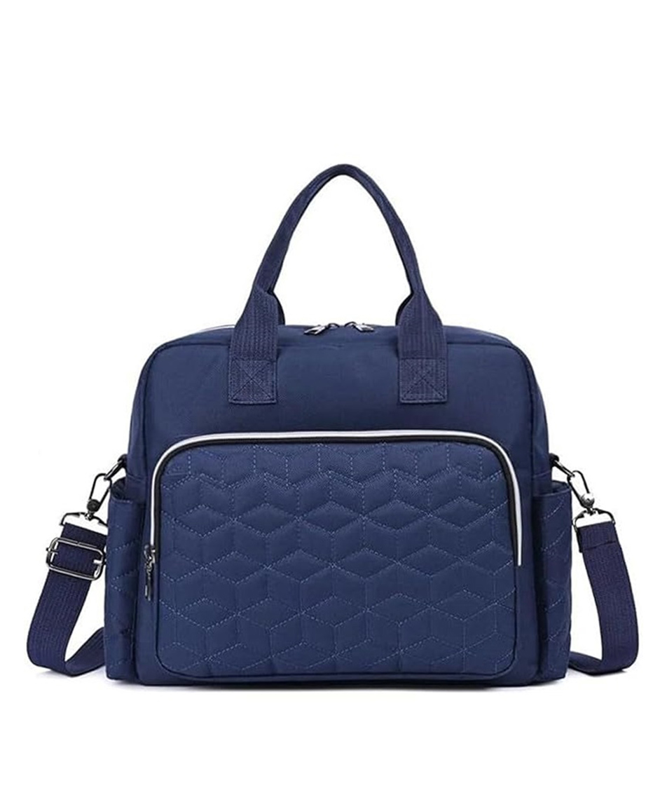 Winnies Diaper Bag Multifunctional Maternity Bag Stylish Baby Travel Bag, tote bag-Blue-image-13