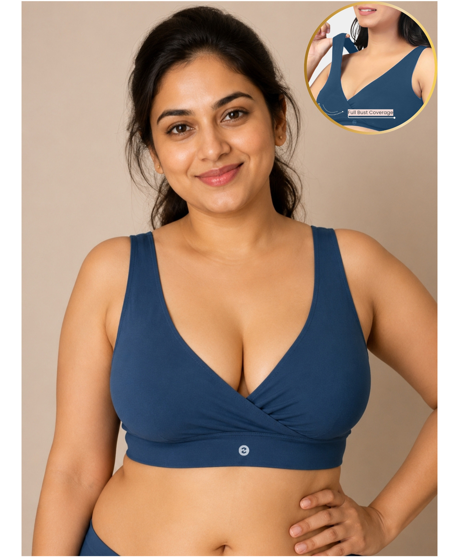 Zelena Modal Non-Wired Maternity Padded Nursing Bra - Teal-image-33