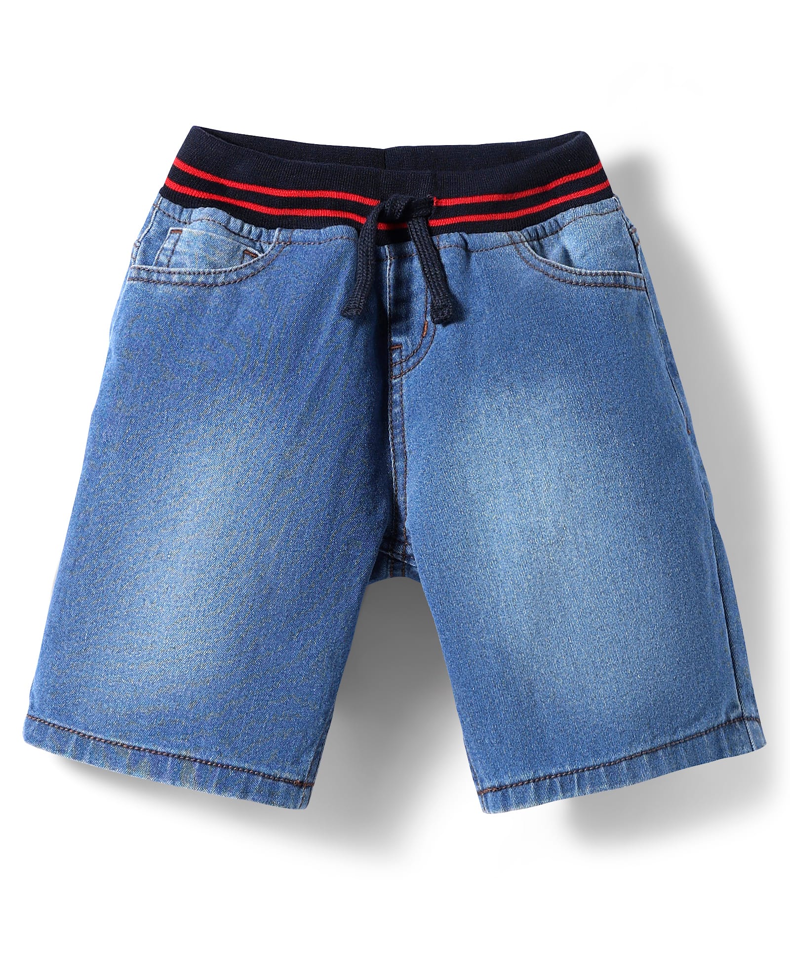 Pine Kids Cotton Woven Knee Length Solid Color Shorts - Blue-picture-29