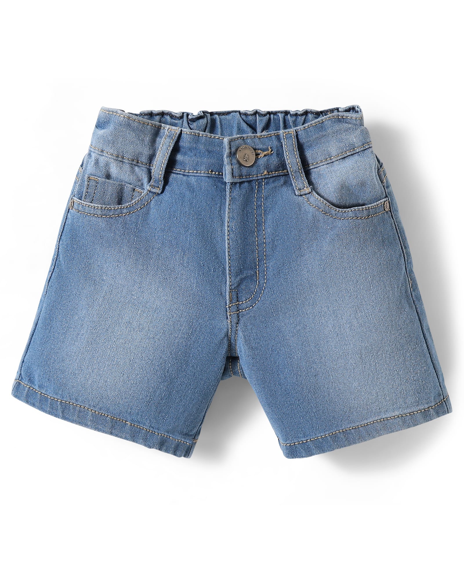 Pine Kids Cotton Woven Knee Length Solid Color Shorts - Light Blue-picture-32