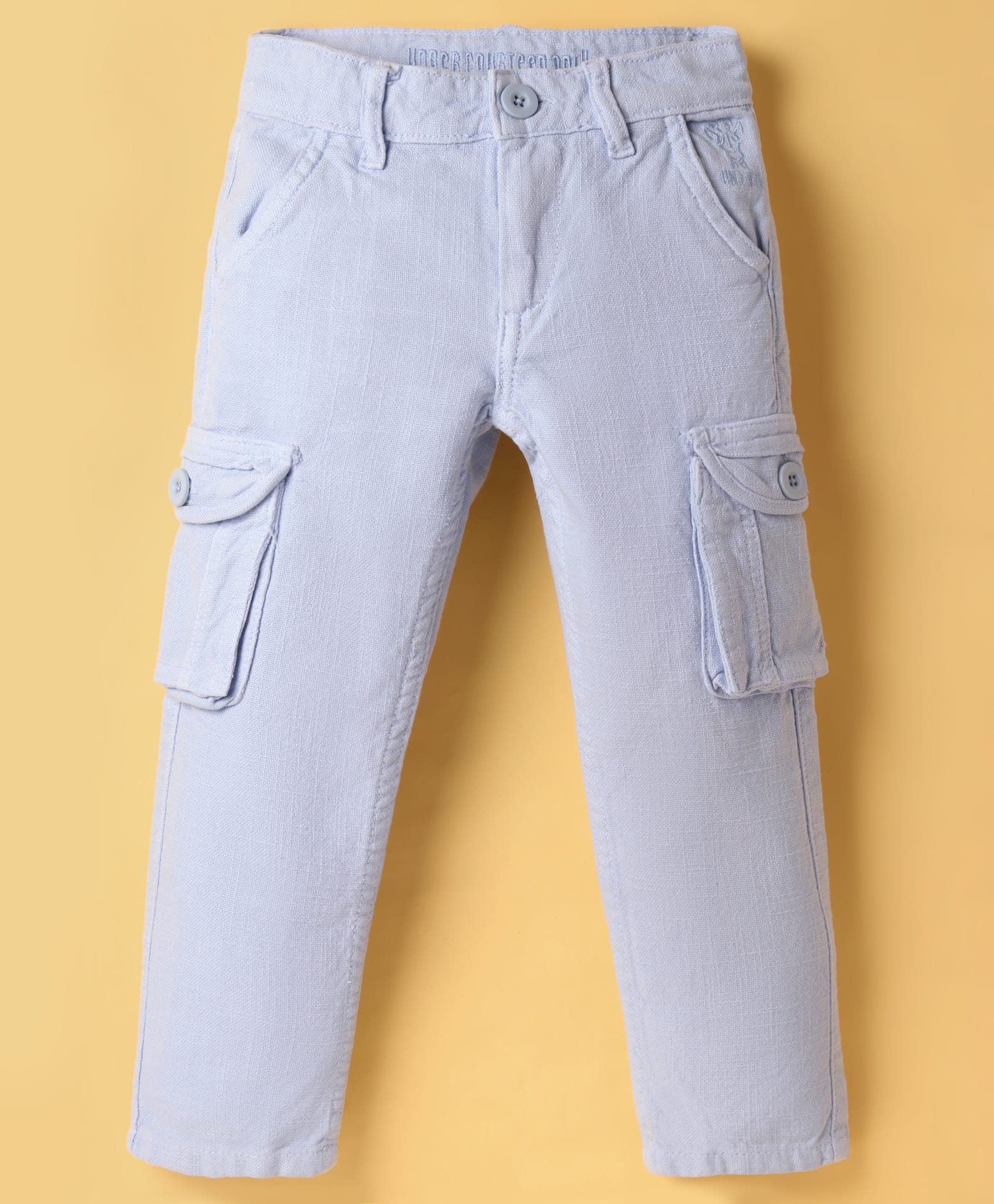 Under Fourteen Only Cotton Solid Pant - Light Blue-picture-13