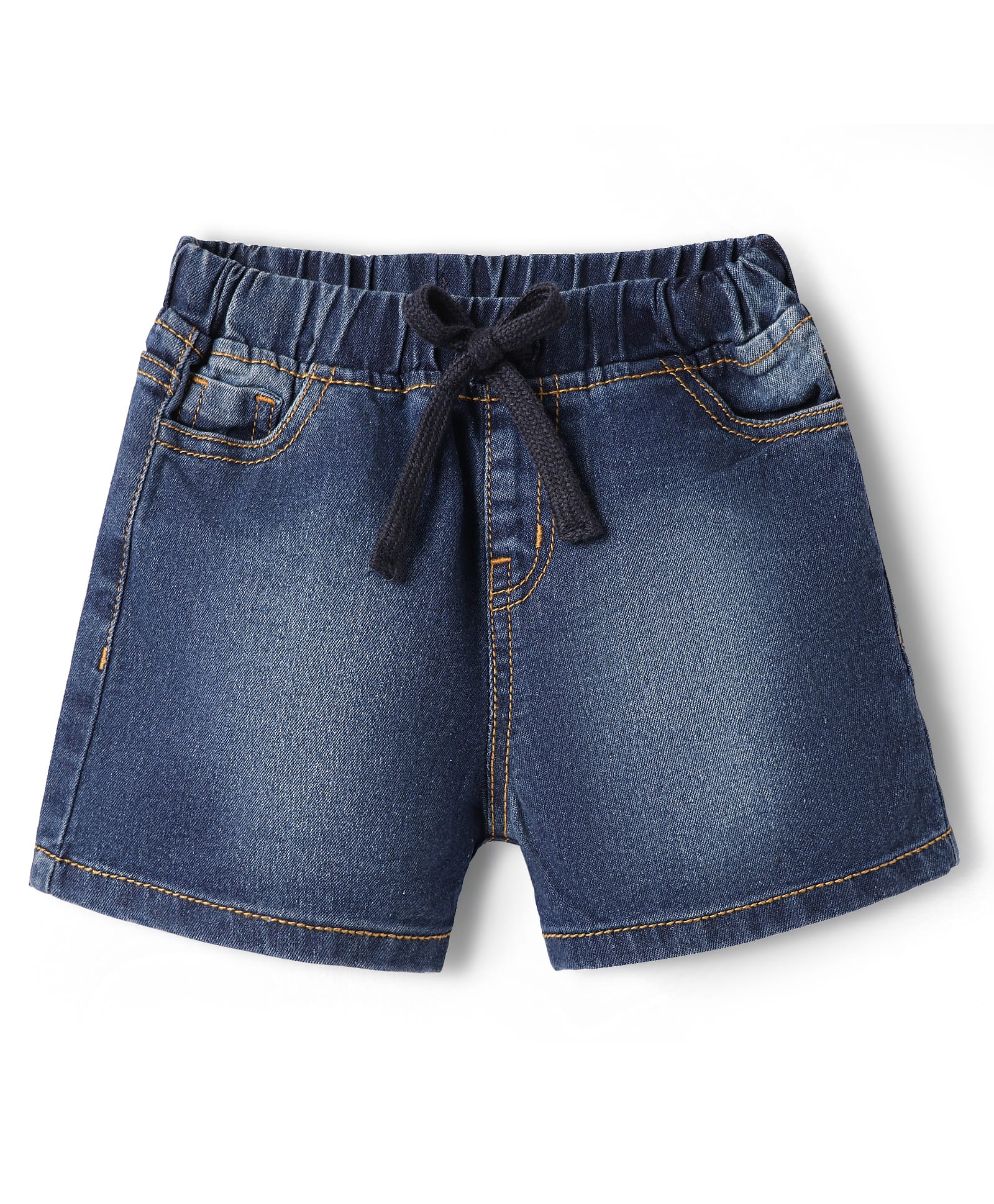 Pine Kids Woven Knee Length Solid Color Shorts - Navy Blue-picture-13