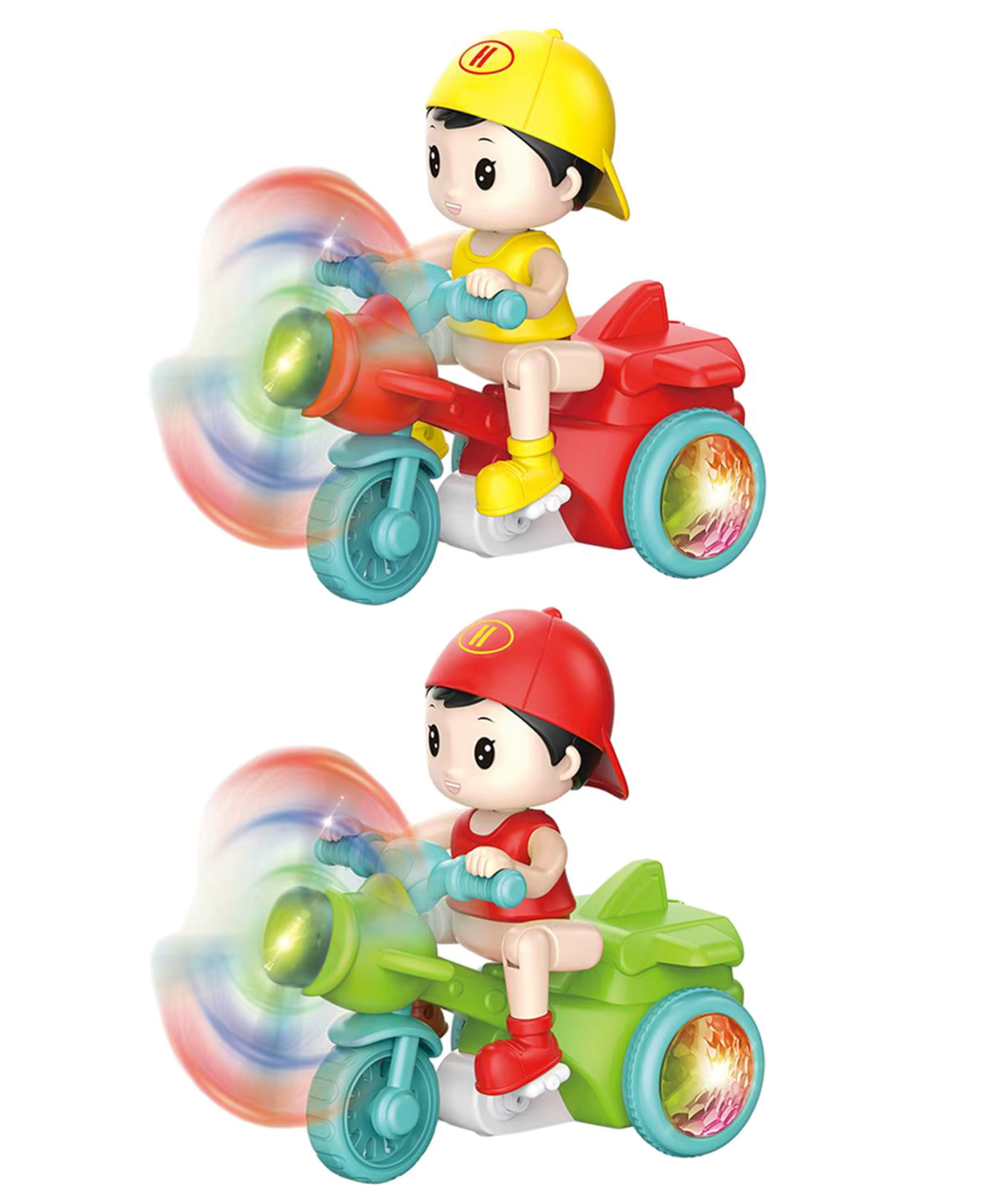 YAMAMA Musical Toys For Kids Cool Tricycles Toys With 360 Degree Rotation Lights And Music Fun Motorcycle Kids Toys Stunt Tricycle Toys(Pack of 1Color May Vary)-image-24