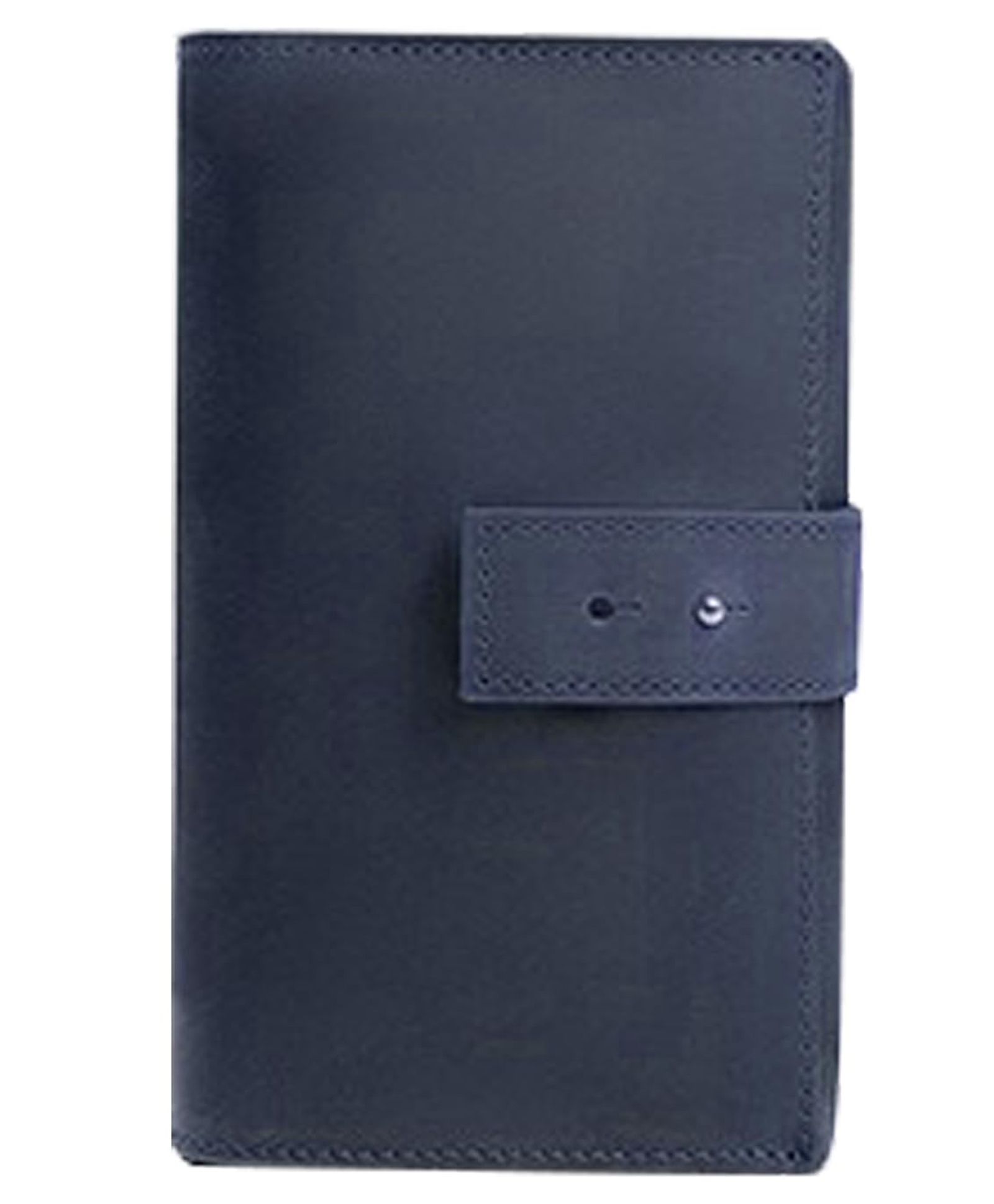 House of Quirk Cable Storage Bag, Travel Charger Organizer, Computer Accessories Bag, Power Bank Leather Case - Navy Blue-image-33
