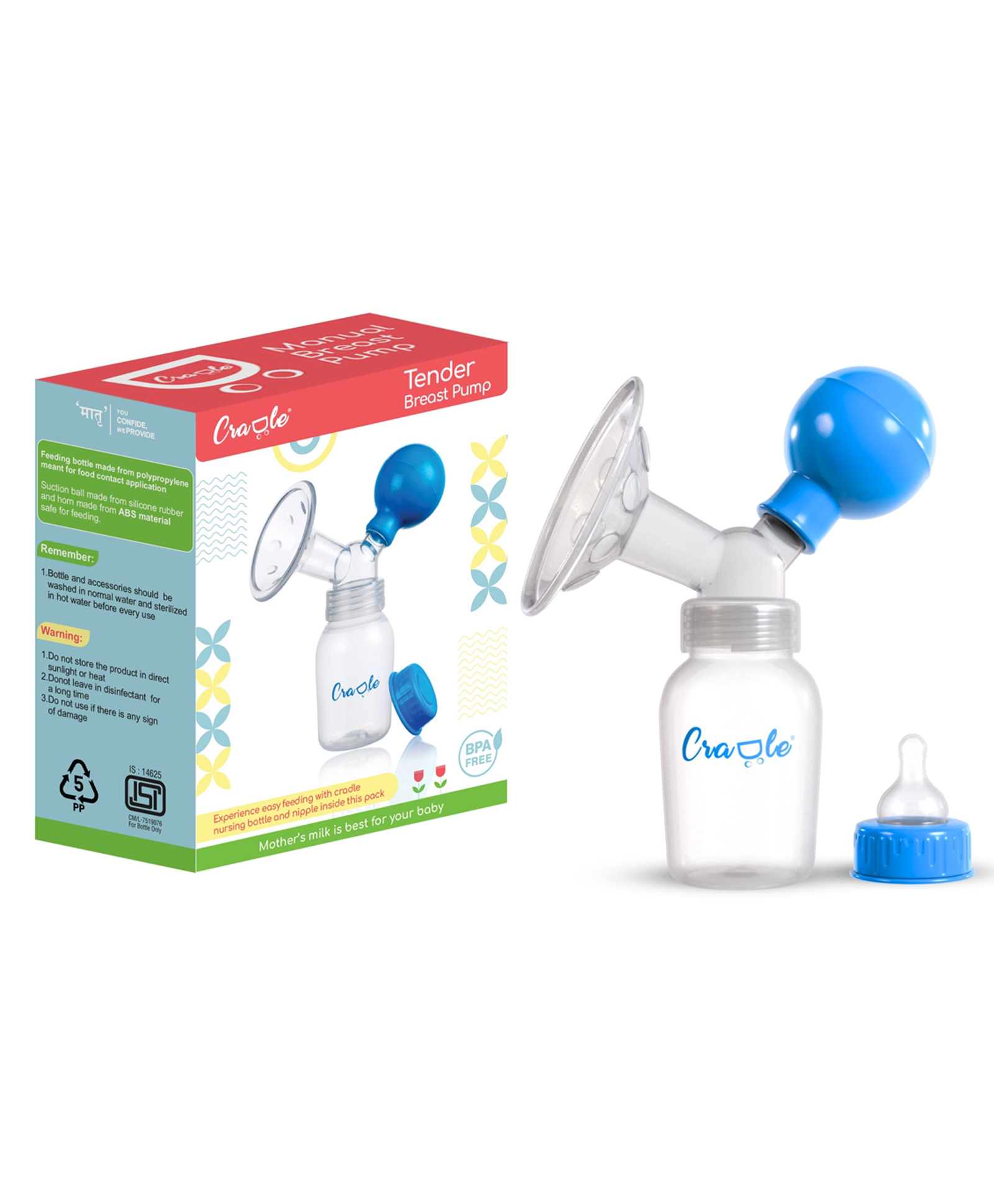 Cradle Manual Breast Pump - Tender-image-10