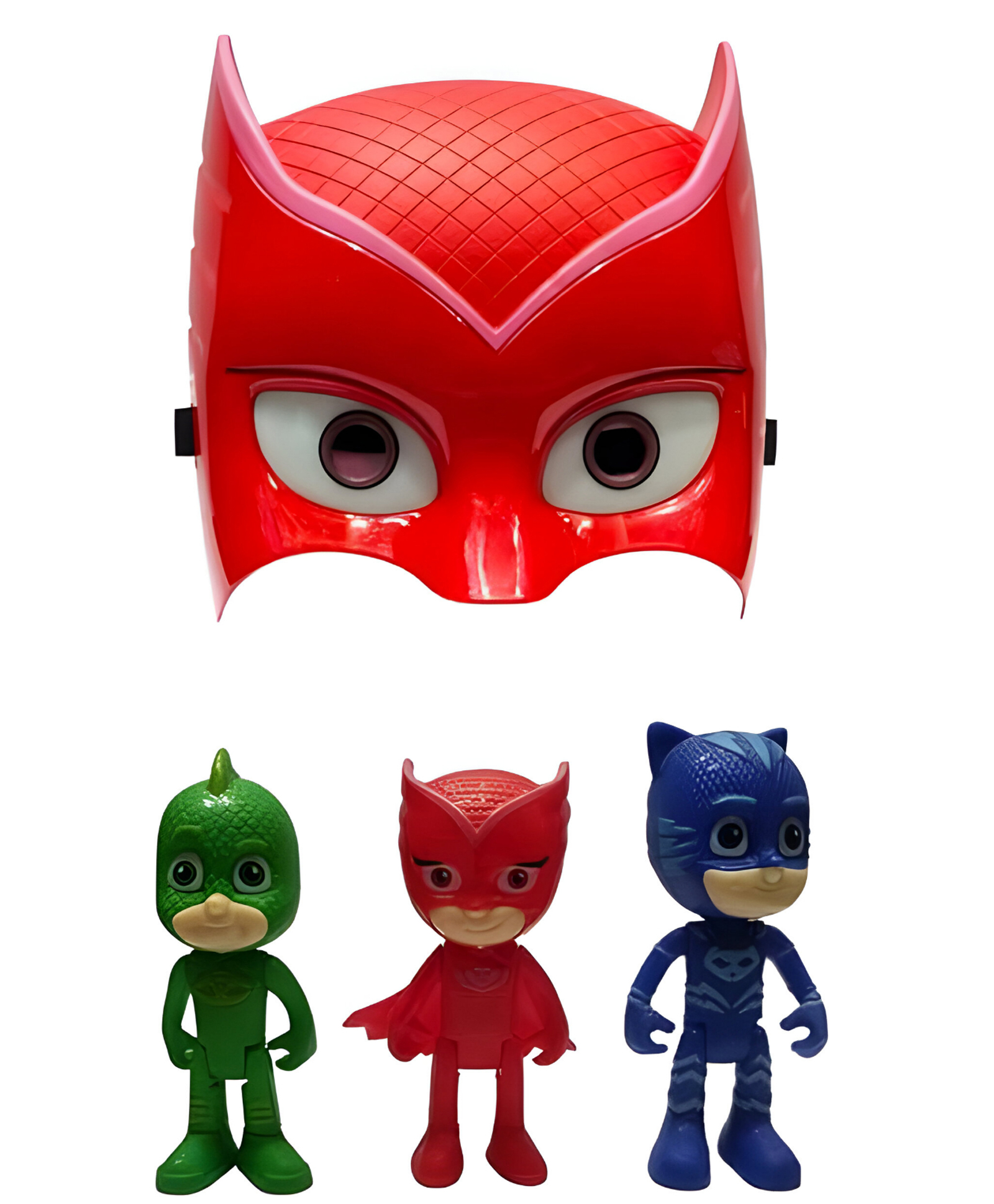 NEGOCIO Mask Set with 3 Super Hero for boys| PJ Face Mask Set with Toy for kids- PACK OF 1- COLOR MAY VARY-image-16