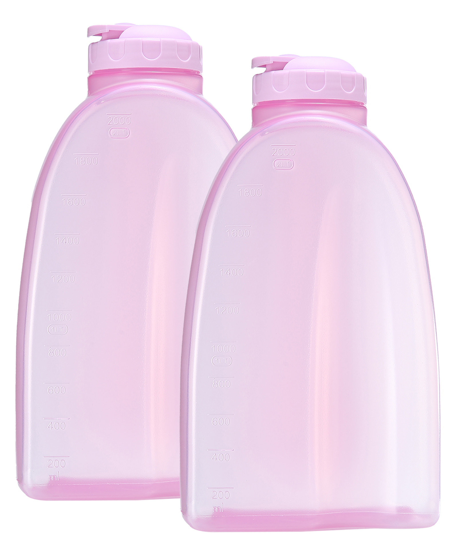 gluman Gluaman Hippo Spout water bottle For Fridge 2Litre - Set of 2-picture-13